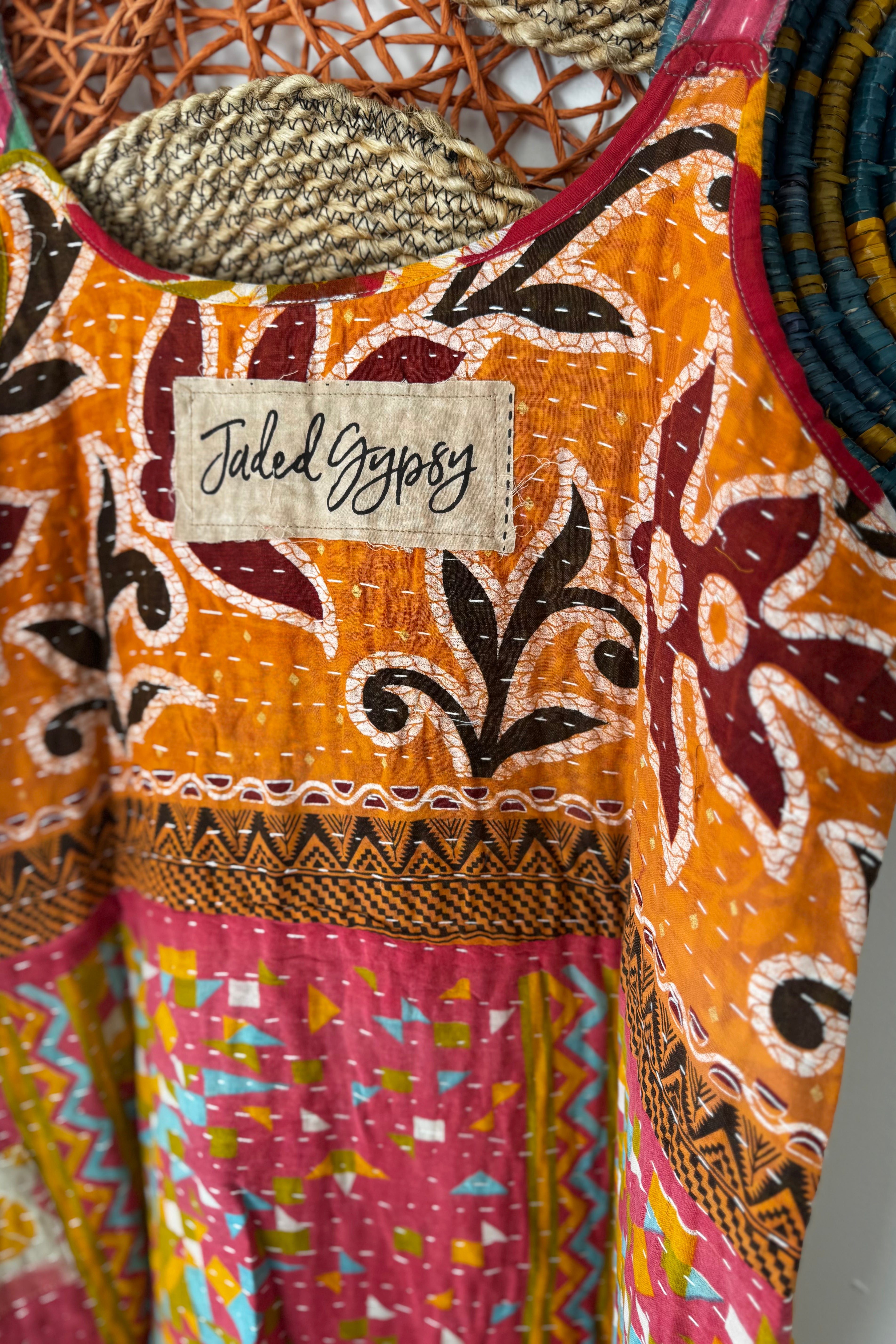 Kantha Sunrise Romper Combo J
