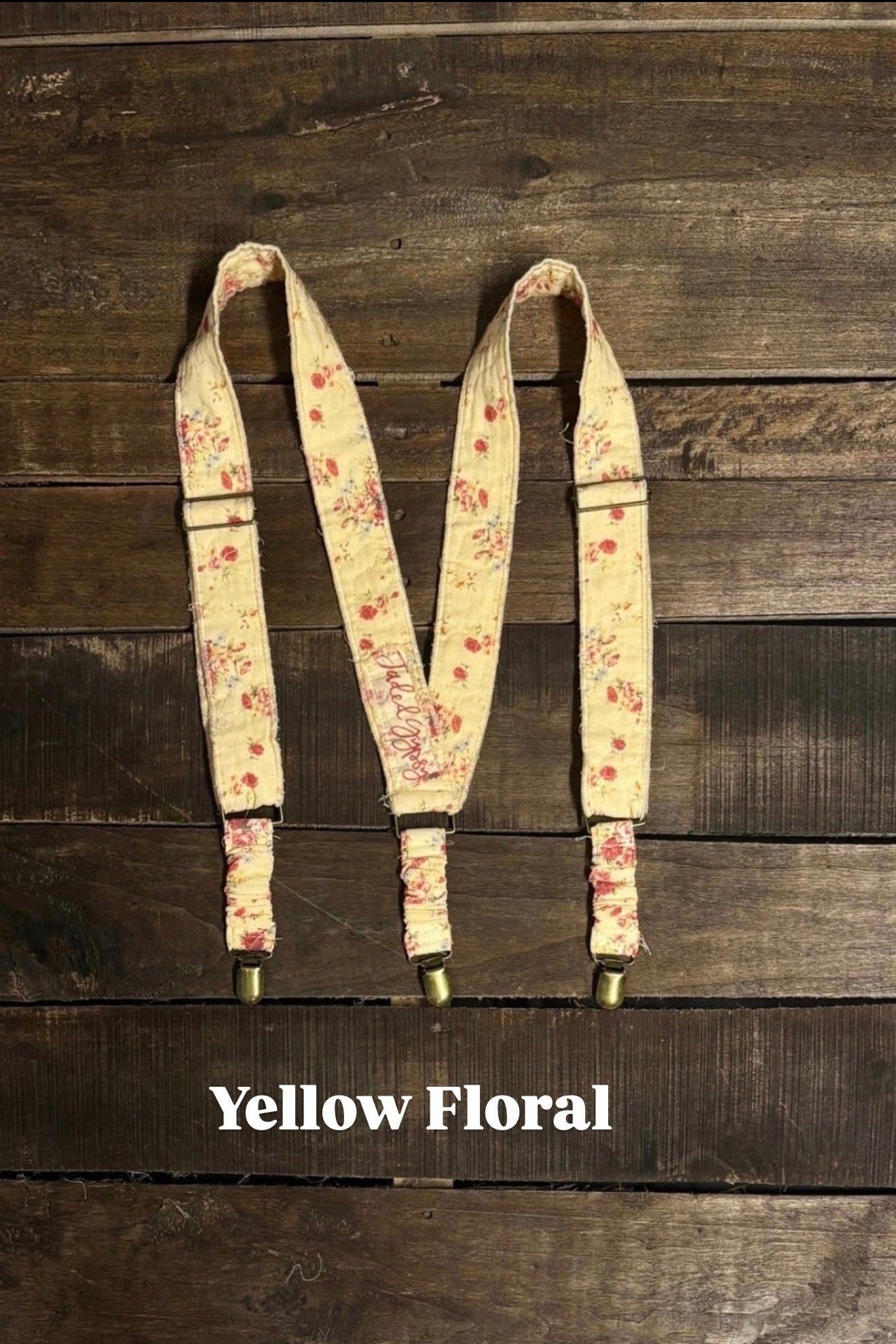 Gypsy Suspenders in Yellow Floral