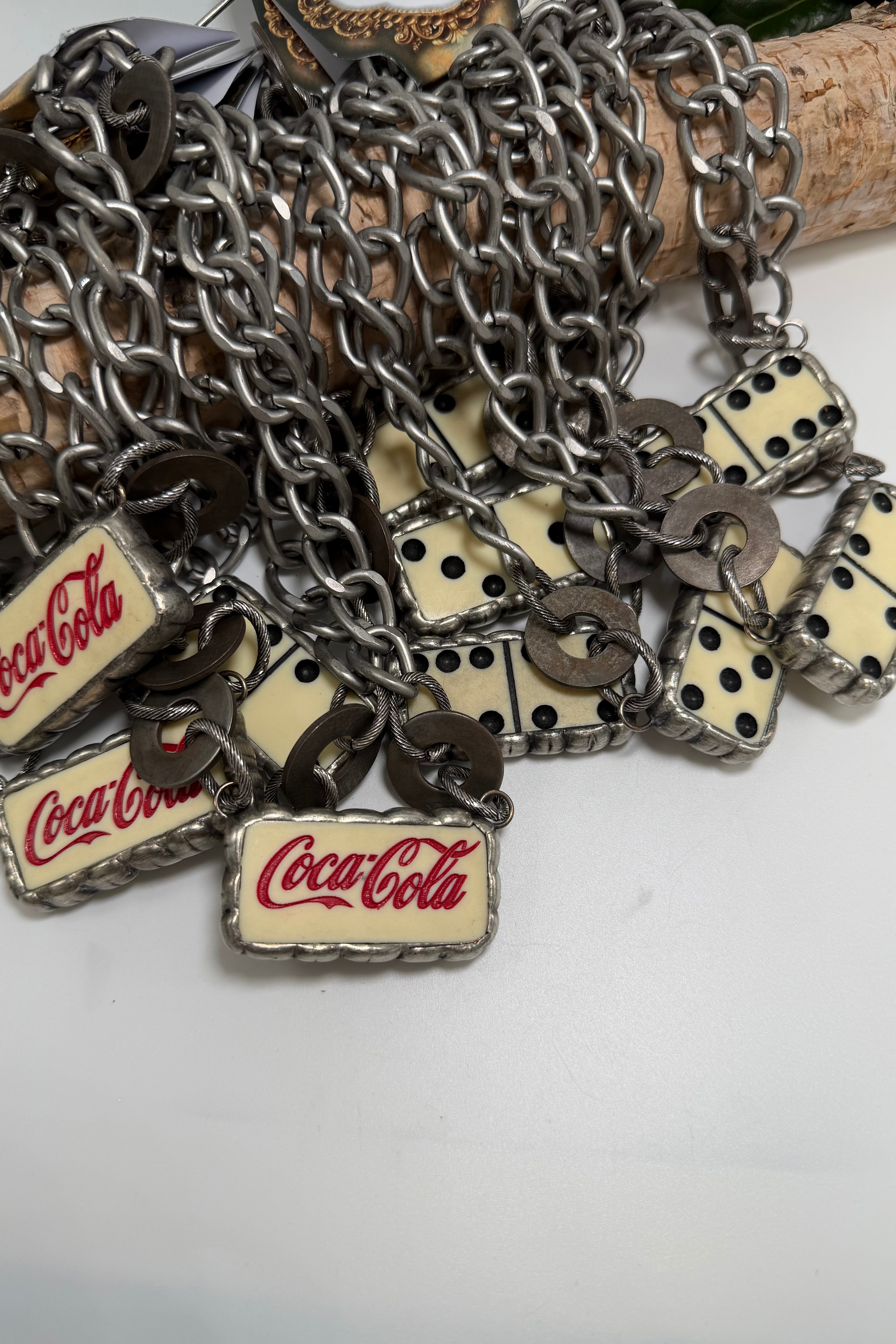 Domino Coke Necklace