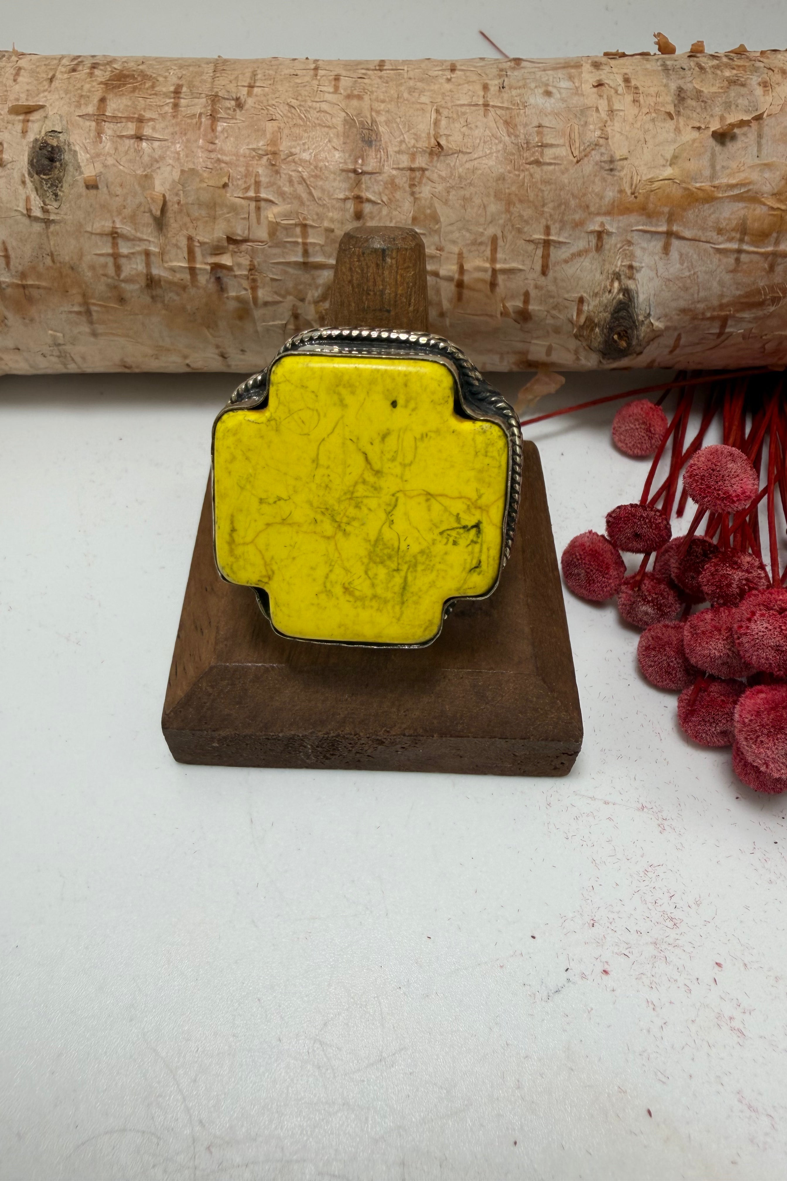 The Fat Yellow Cross Ring