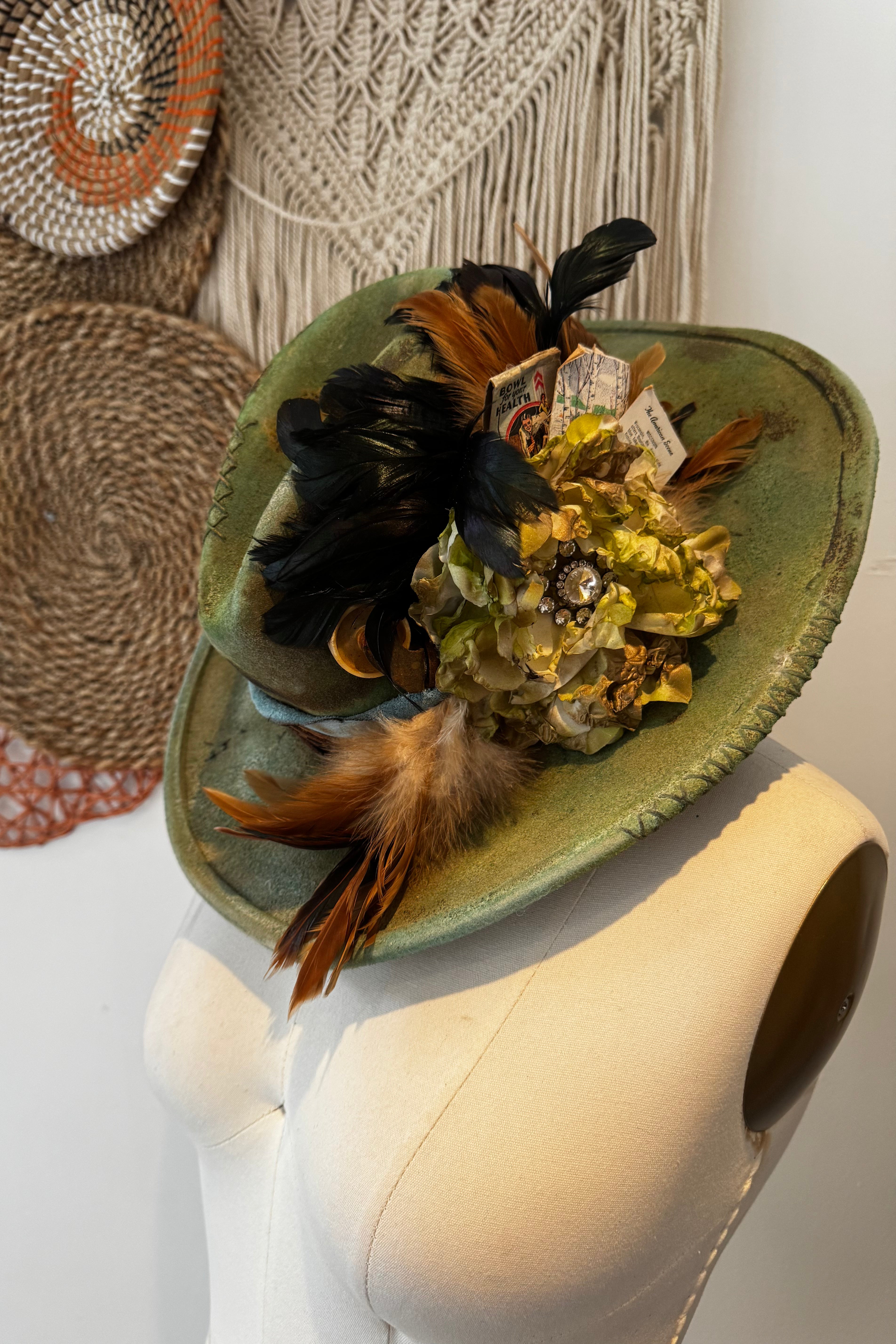 Daisy Darling BIG Feather Statement Cowgirl Hat