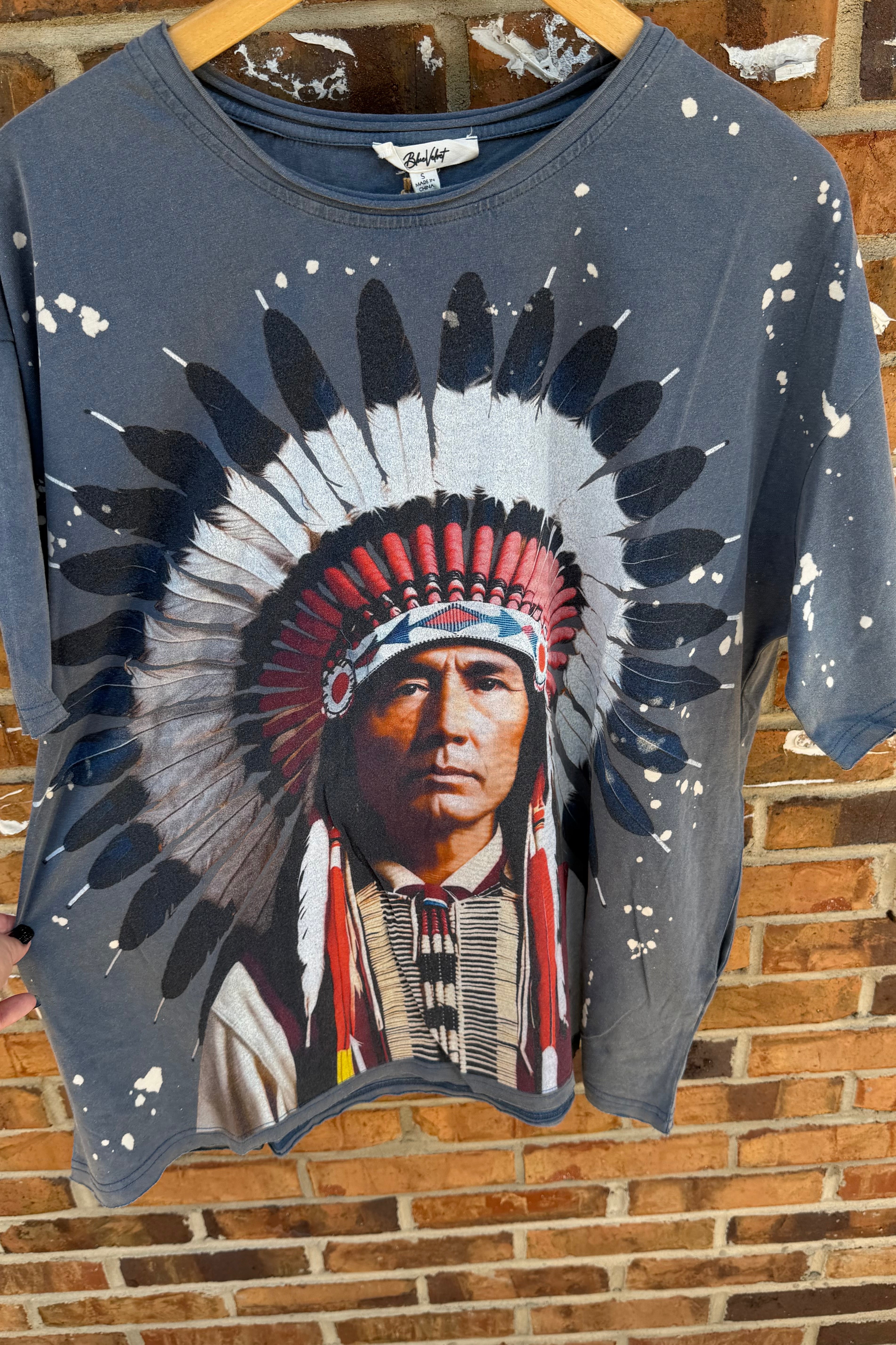 Indian Tee in Blue