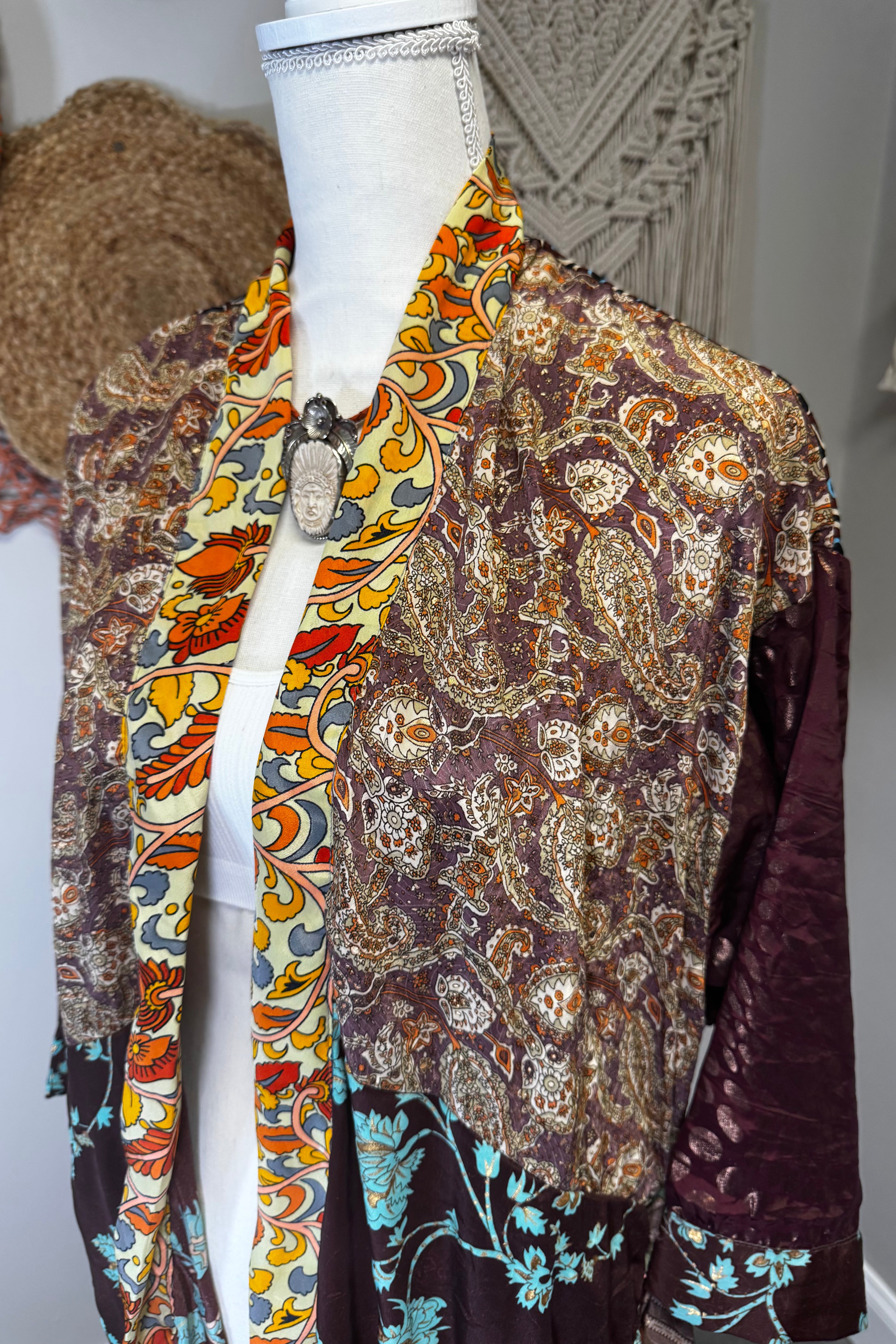 Poly Silk Kimono Combo N