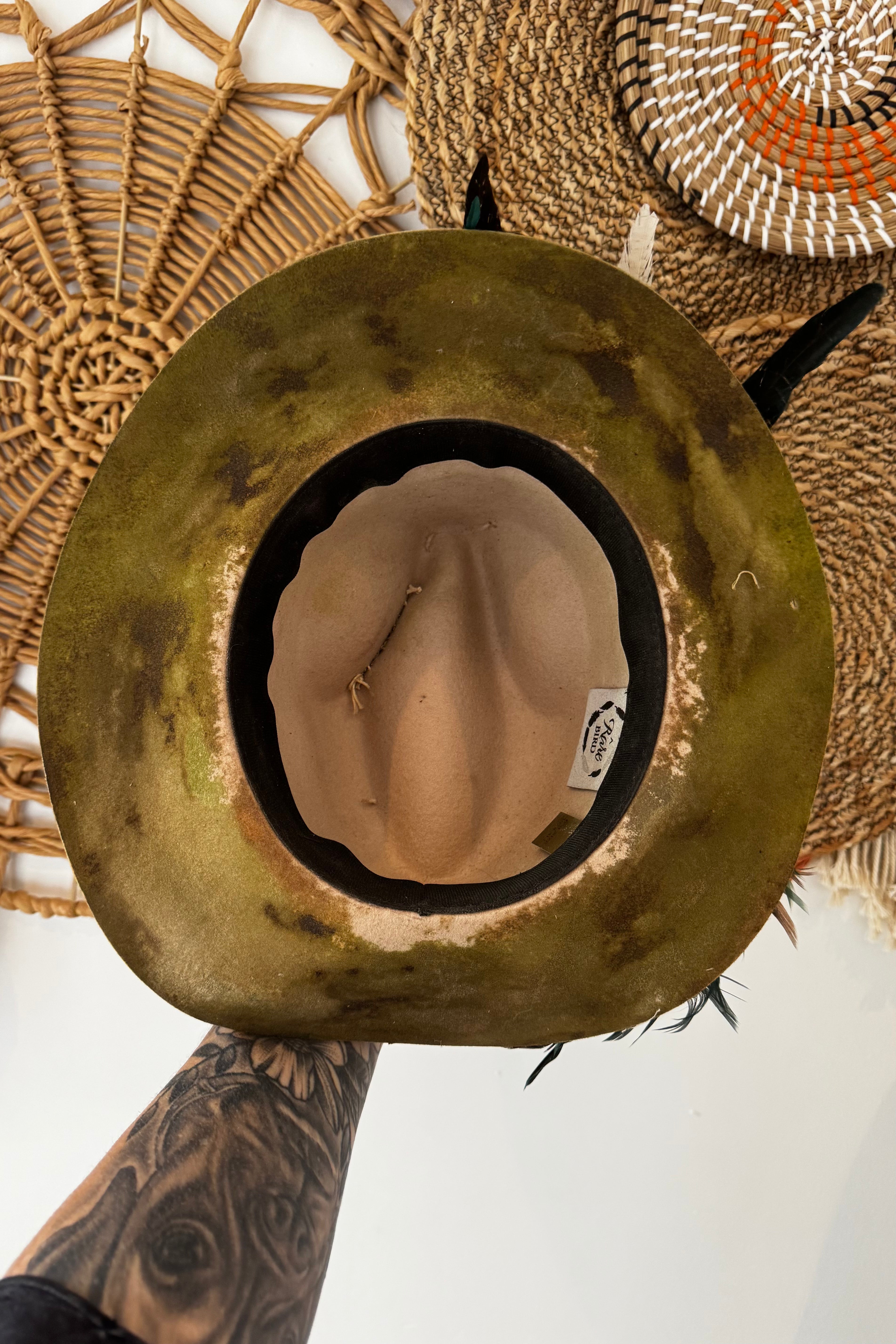 Bliss Feather statement Handmade Cowgirl Hat
