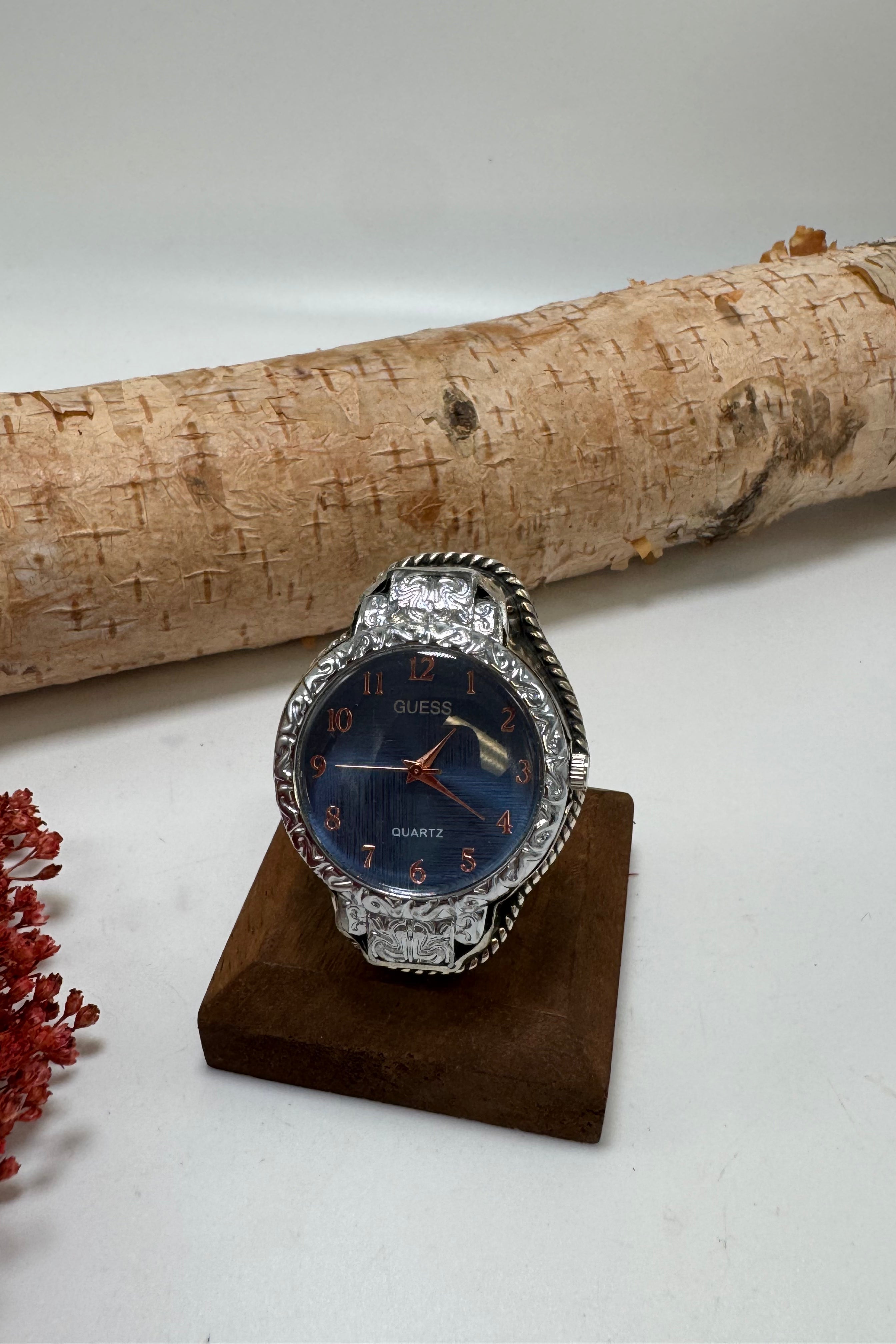 Pop of Blue Watch Ring