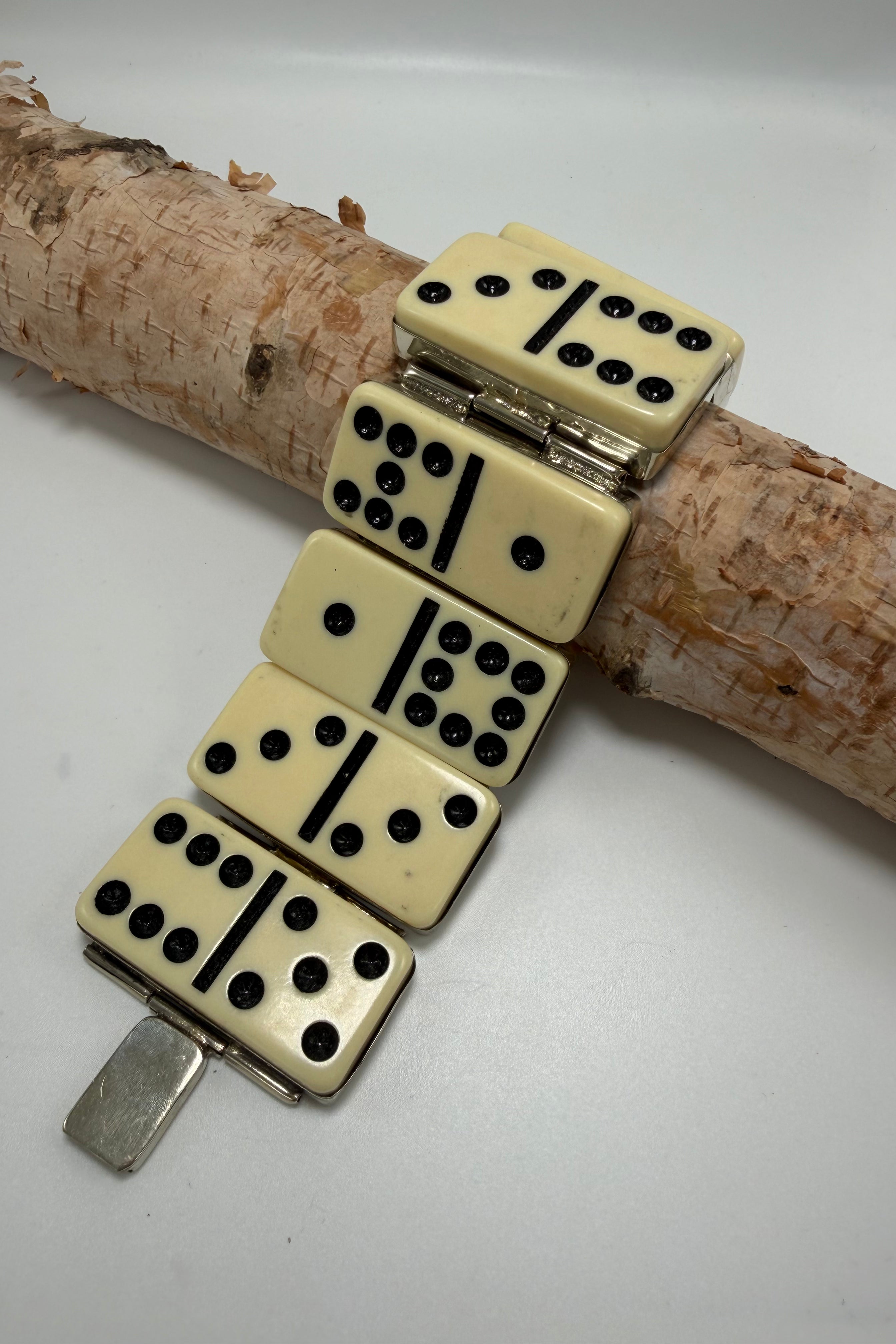 White Domino Bracelet