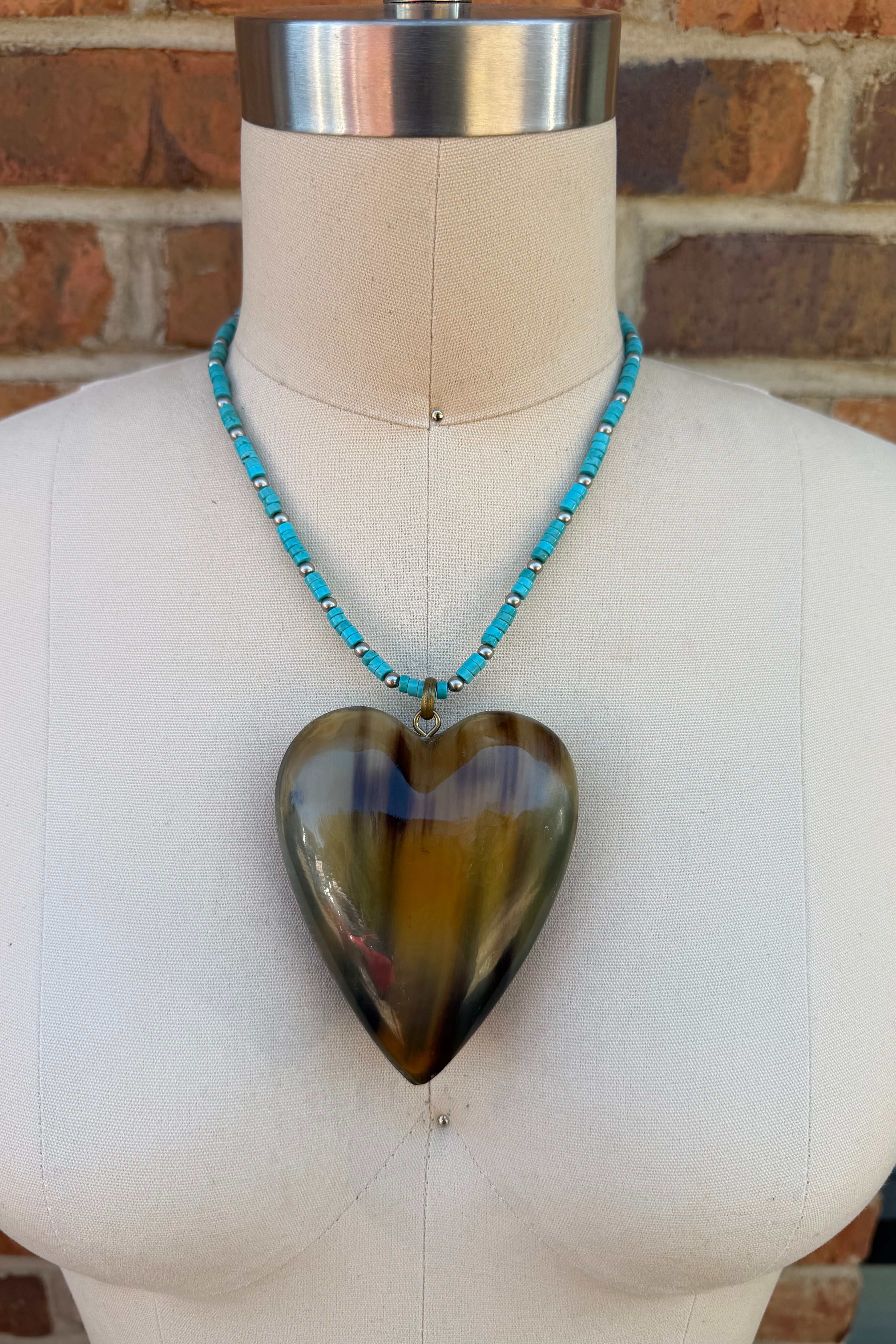 Stained Heart Necklace