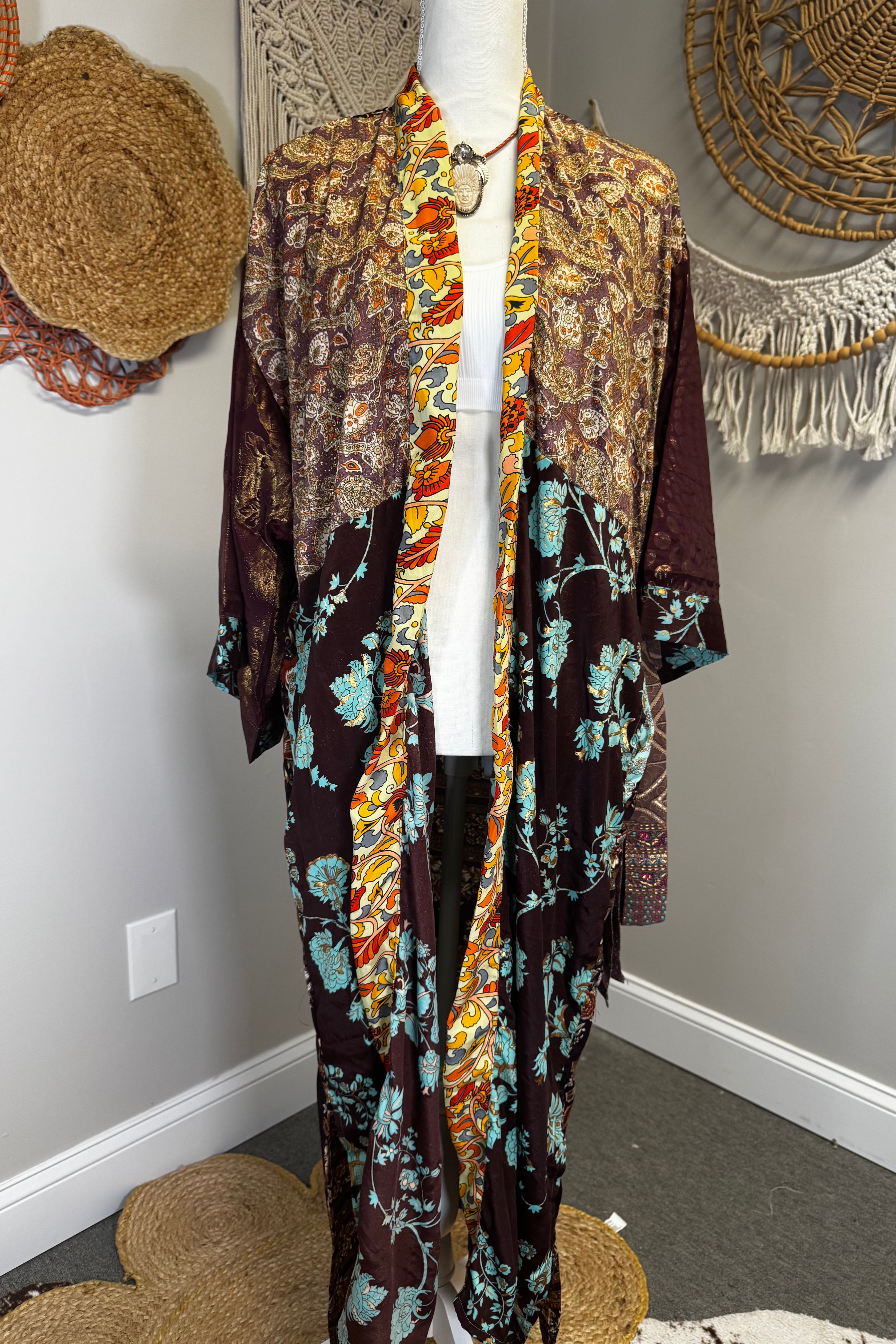 Poly Silk Kimono Combo N