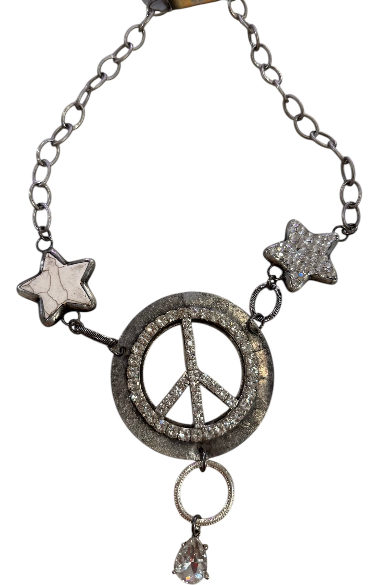 Peace & Star Necklace