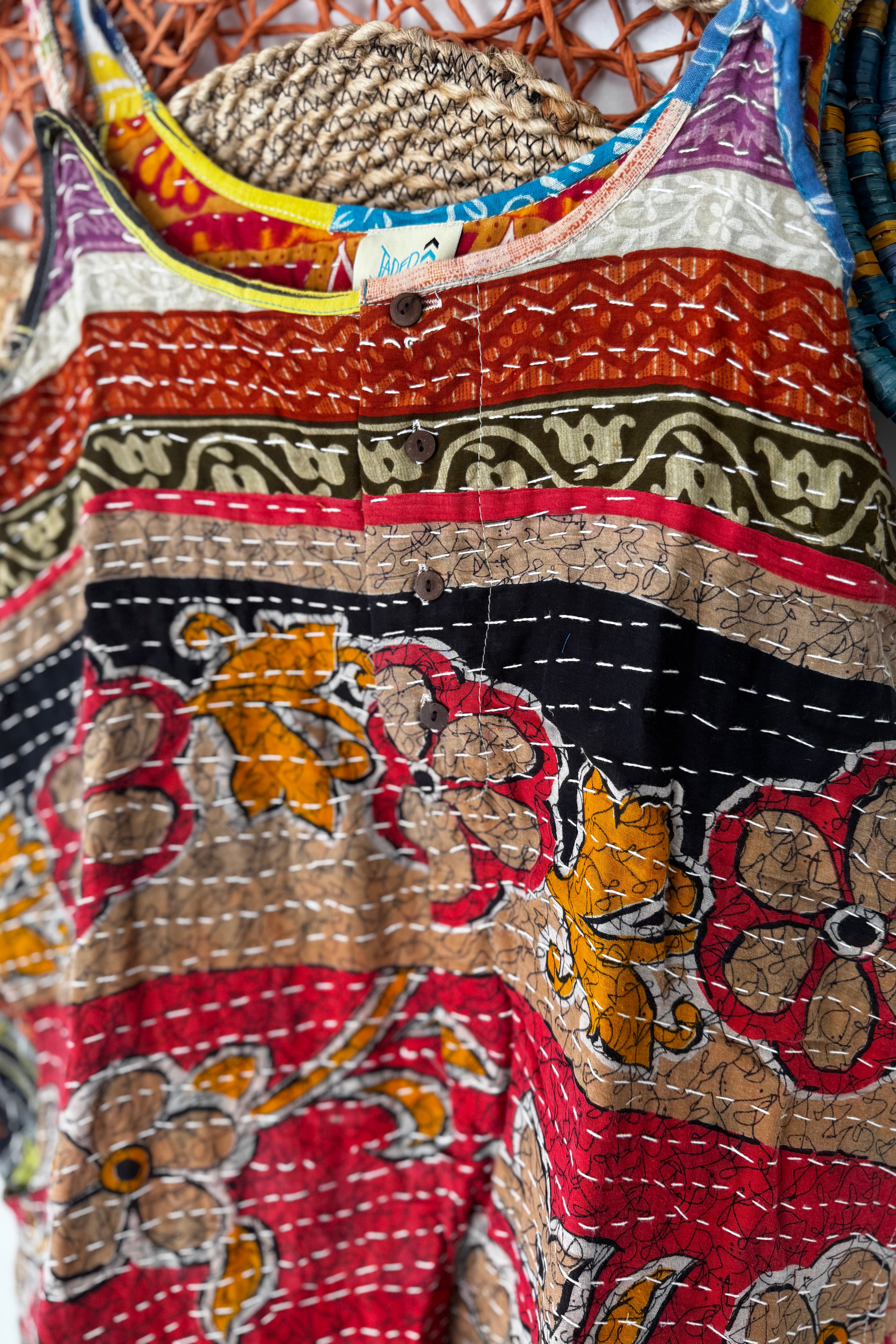 Kantha Sunrise Romper Combo I
