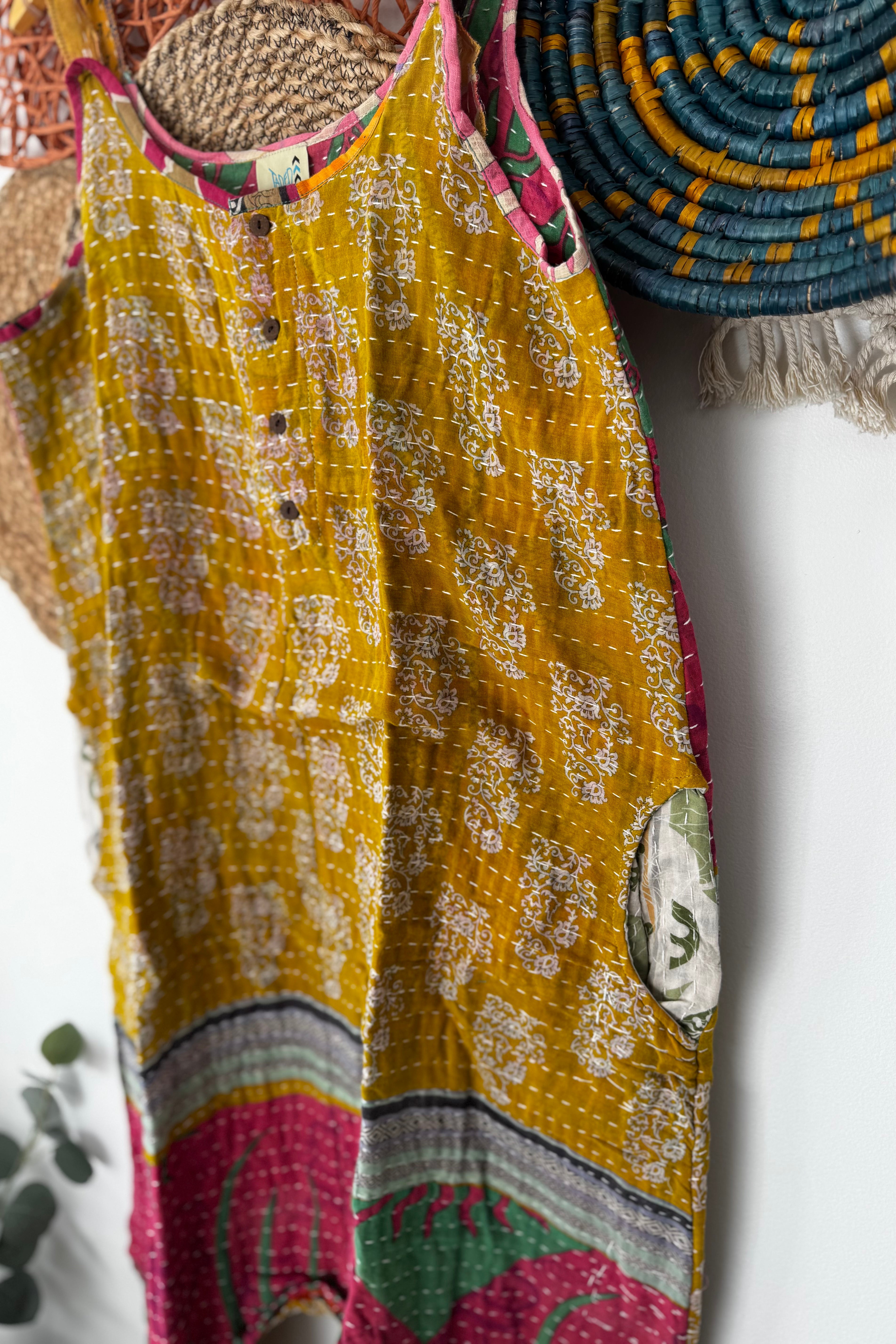 Kantha Sunrise Romper Combo B
