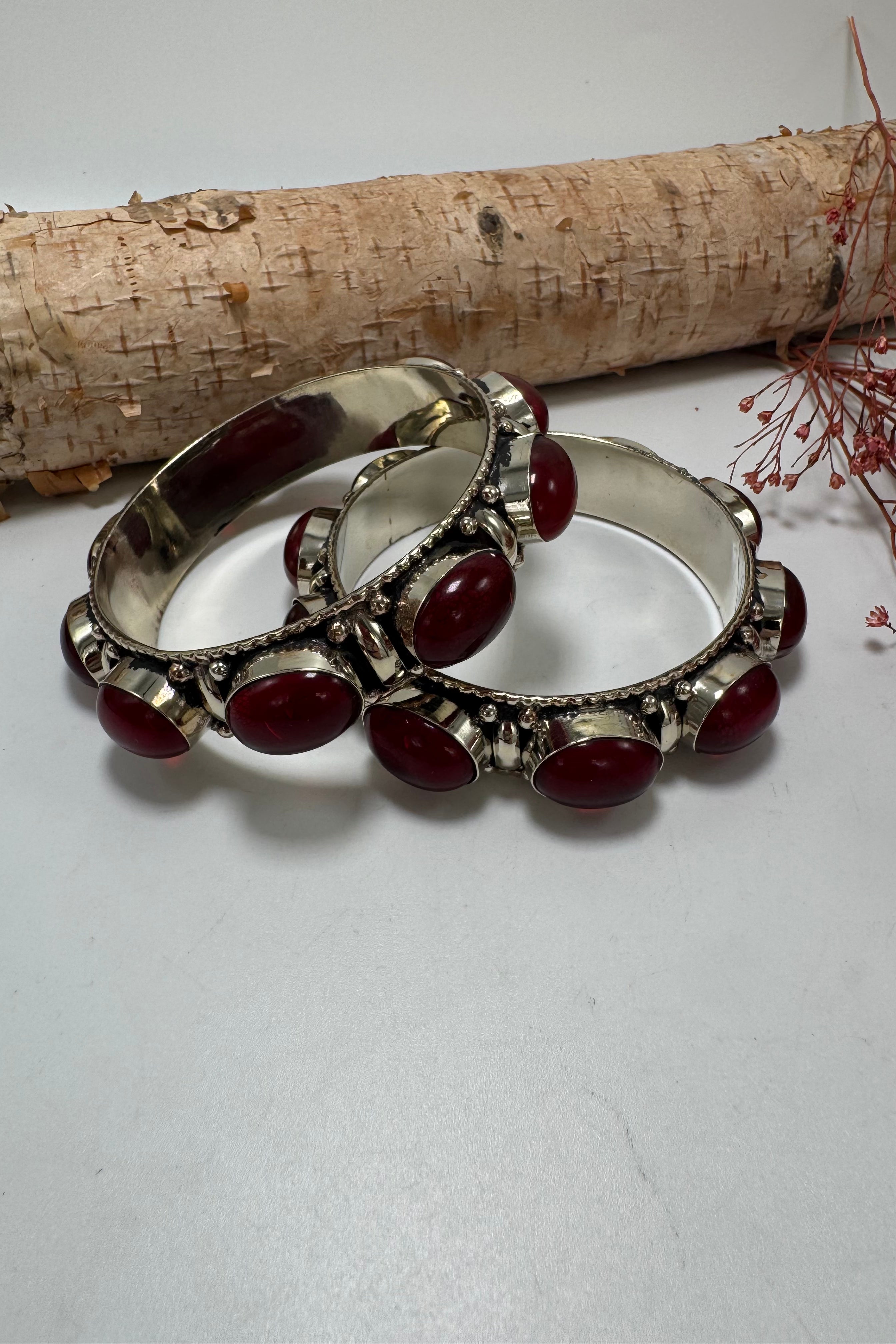 Stackable Garnet Bracelet