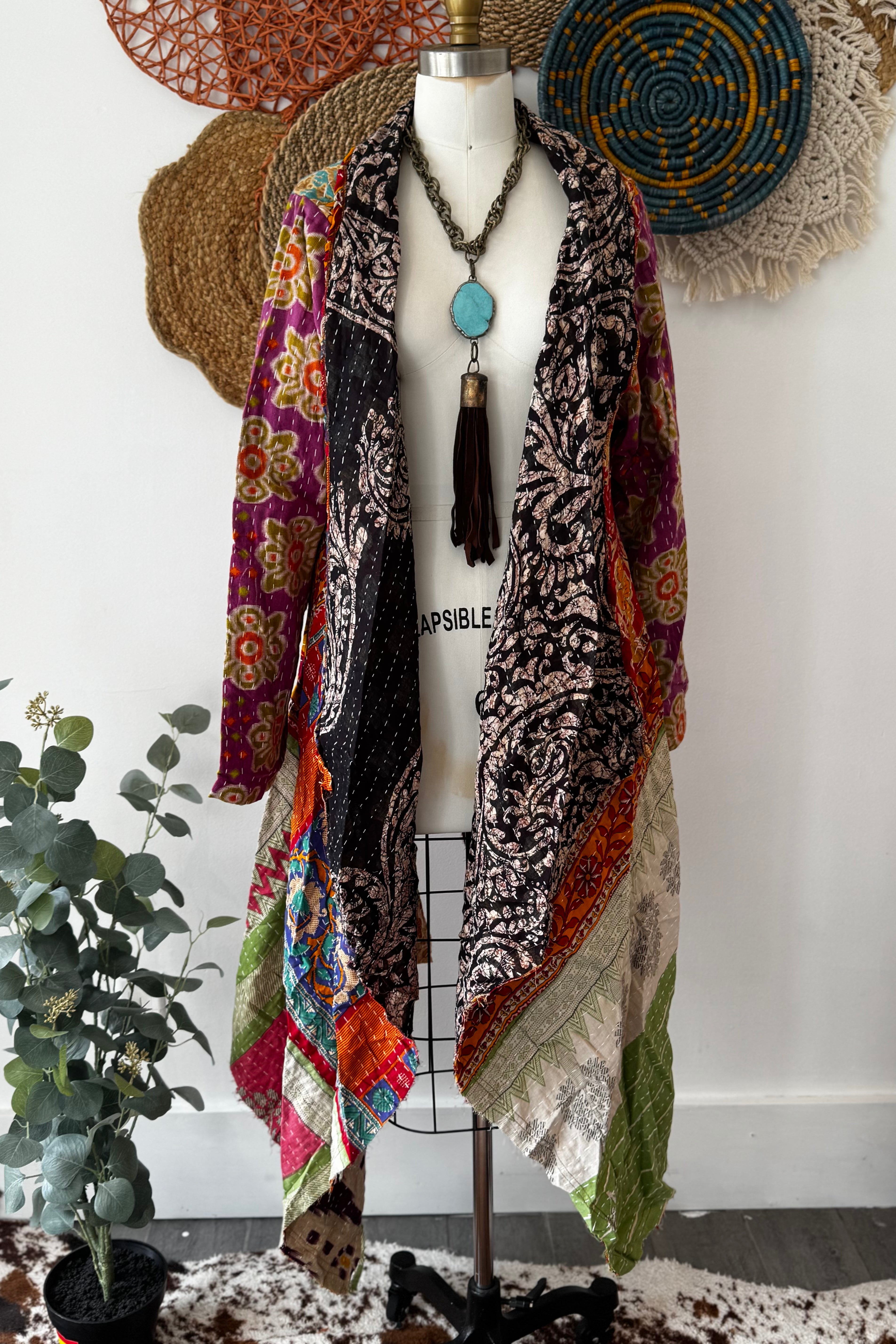Kantha Sunrise Duster Combo B