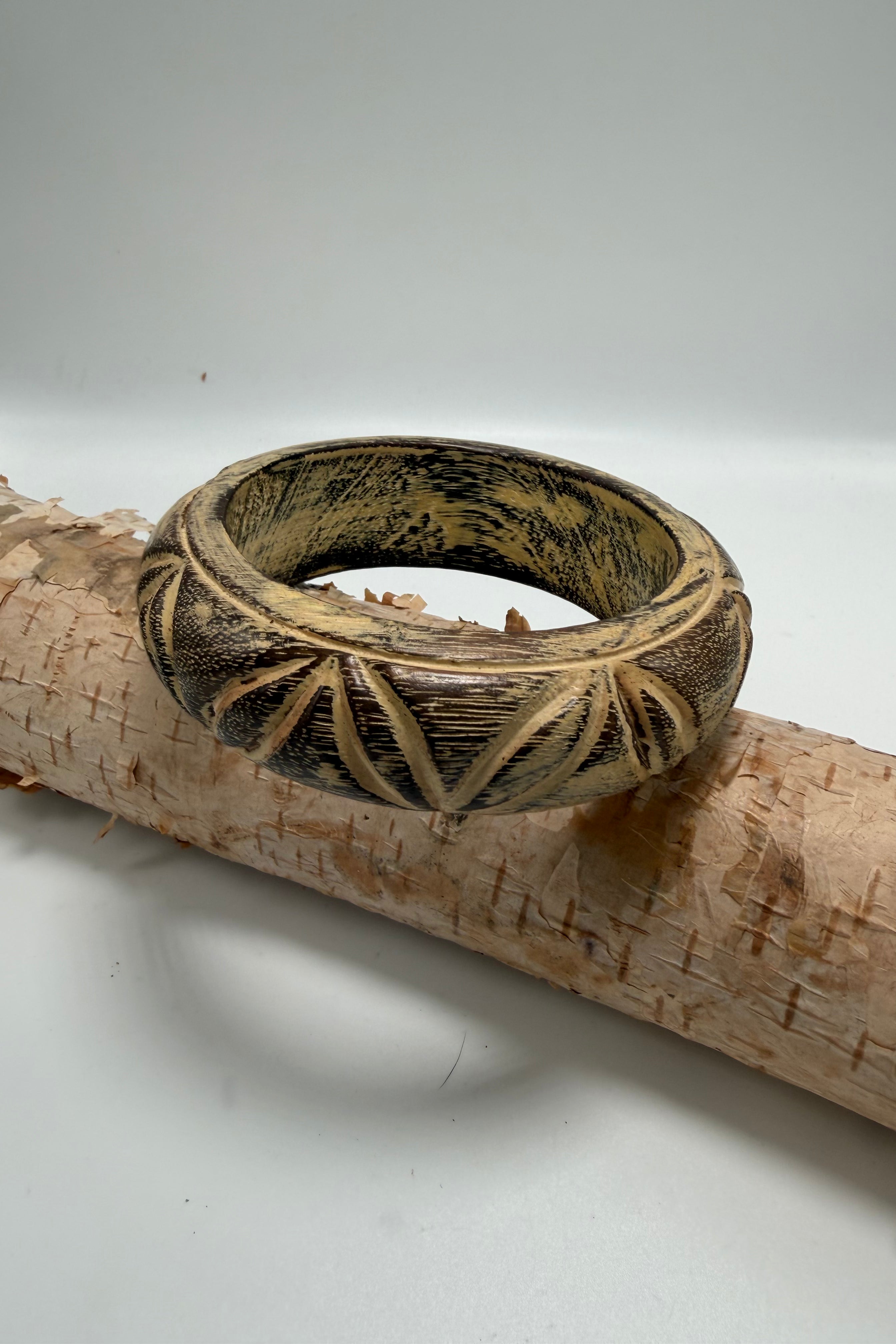 Carved Wooden Bangles