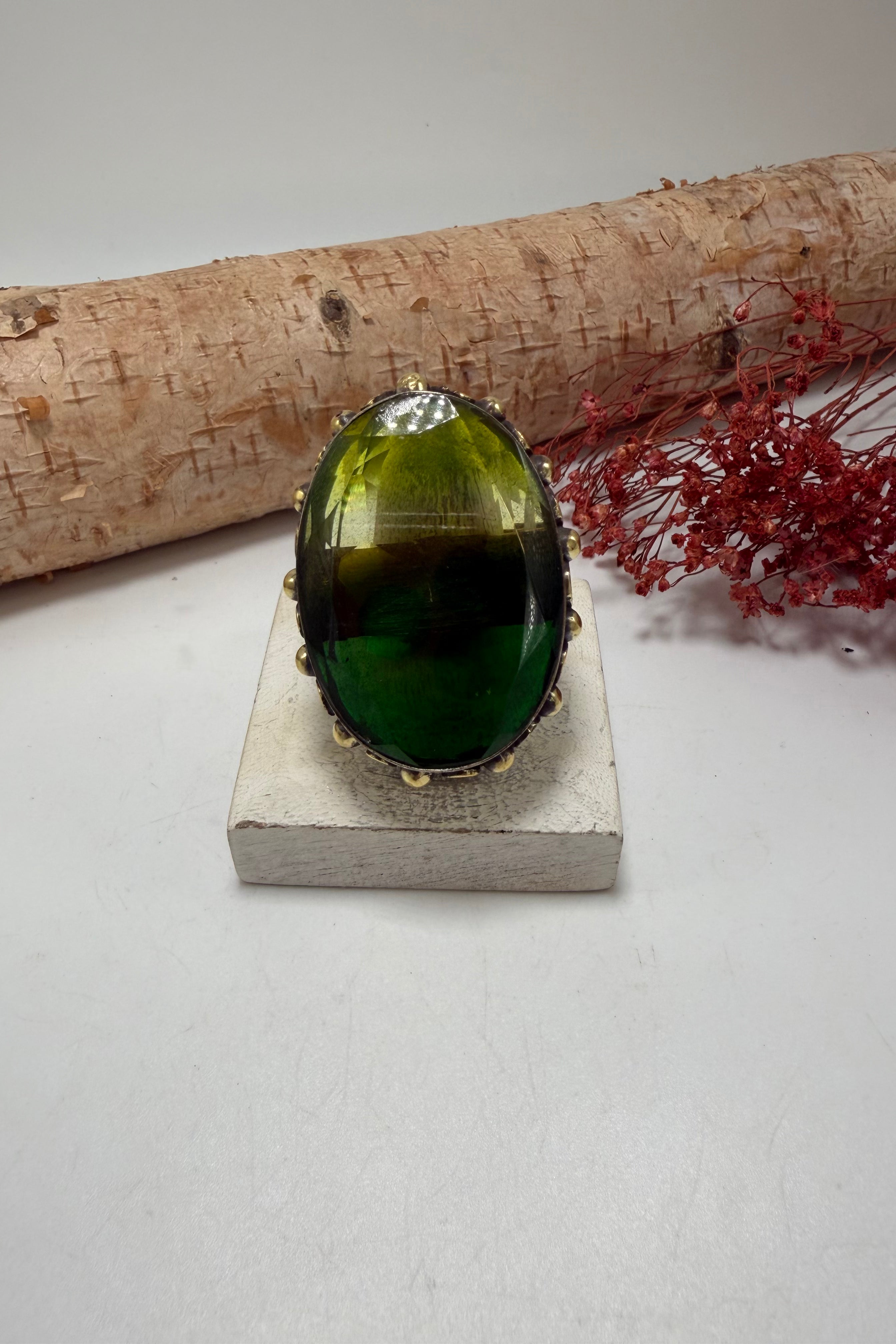 Dreams in Greens Ring - Adjustable