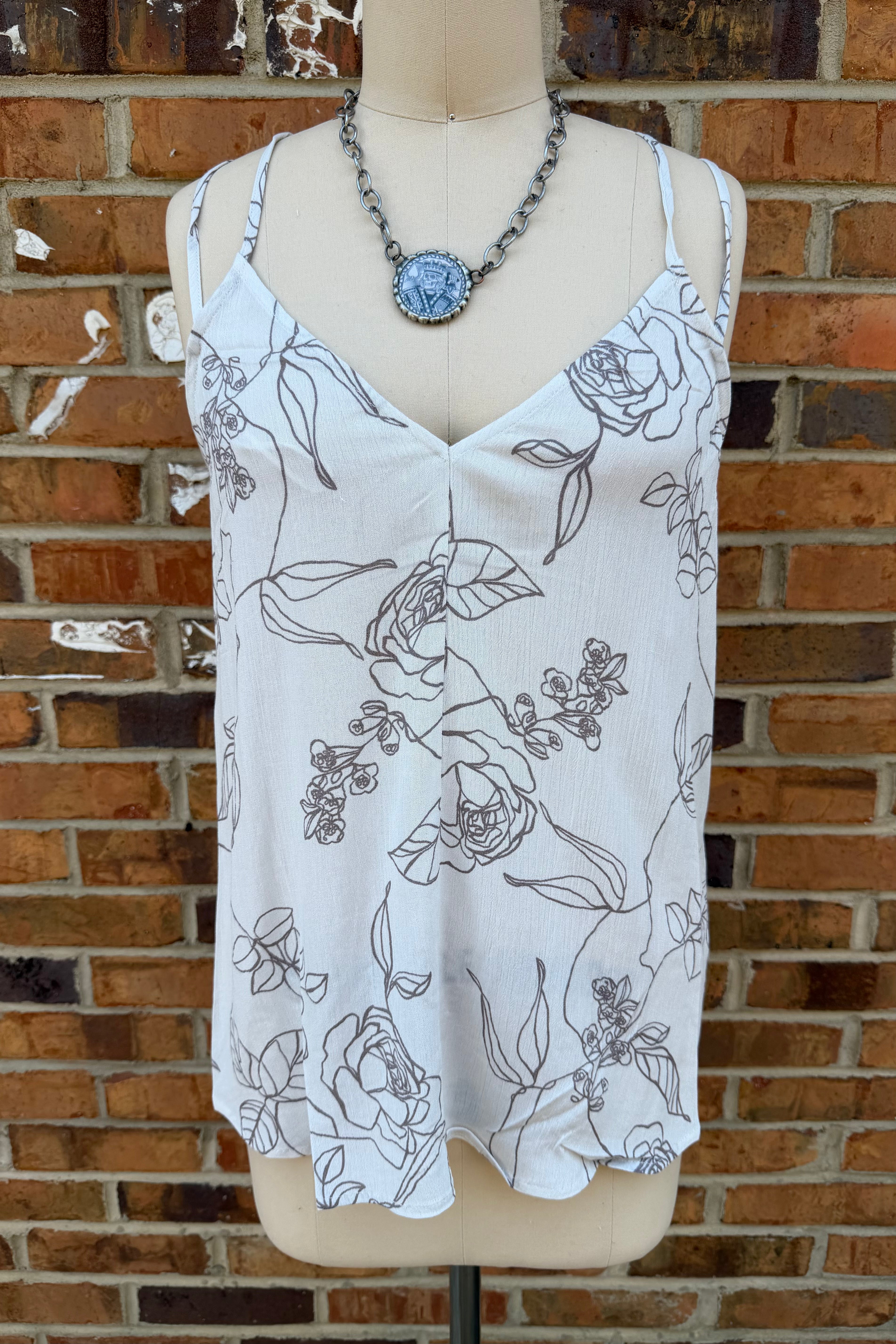 Natural Floral Tank
