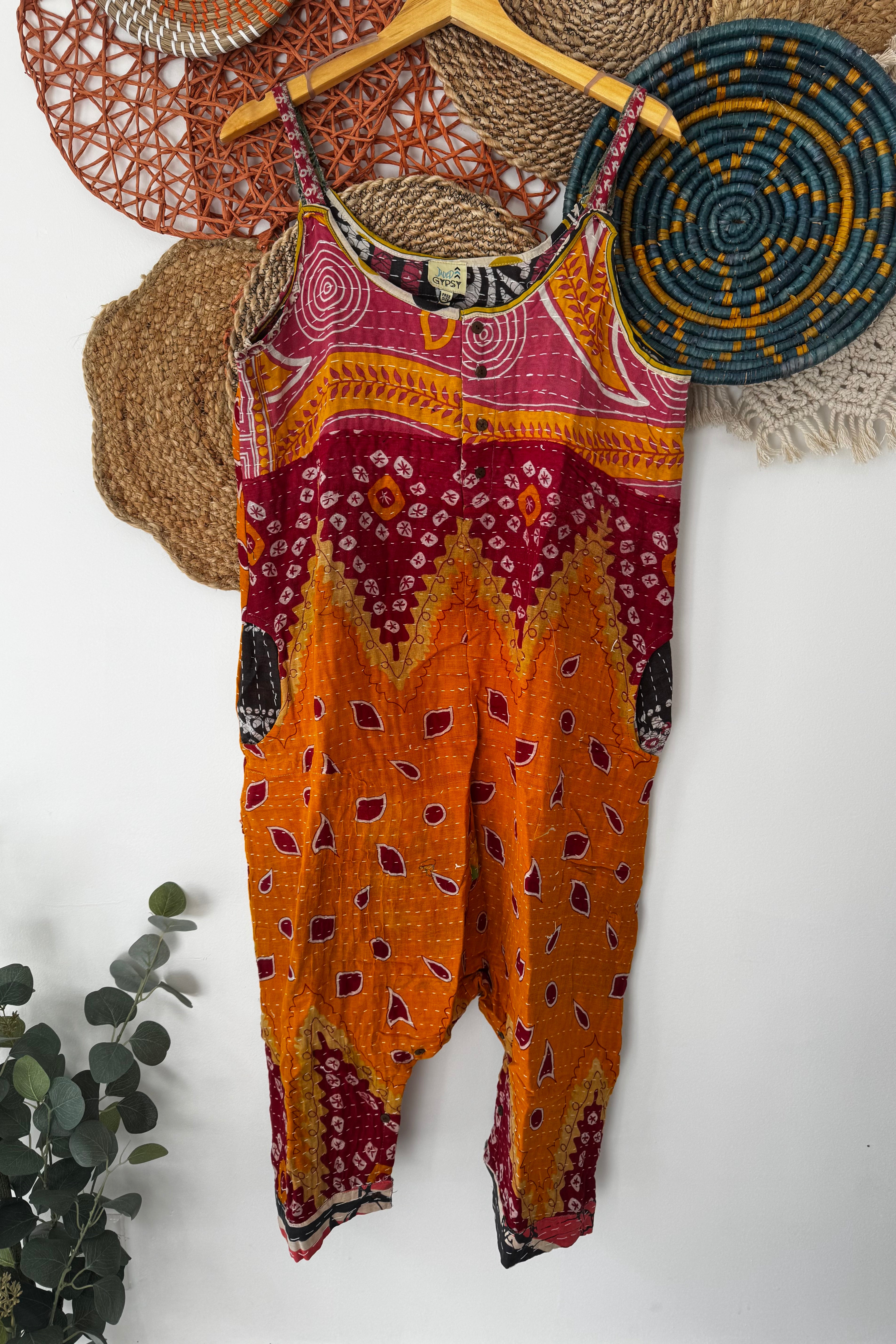 Kantha Sunrise Romper Combo A