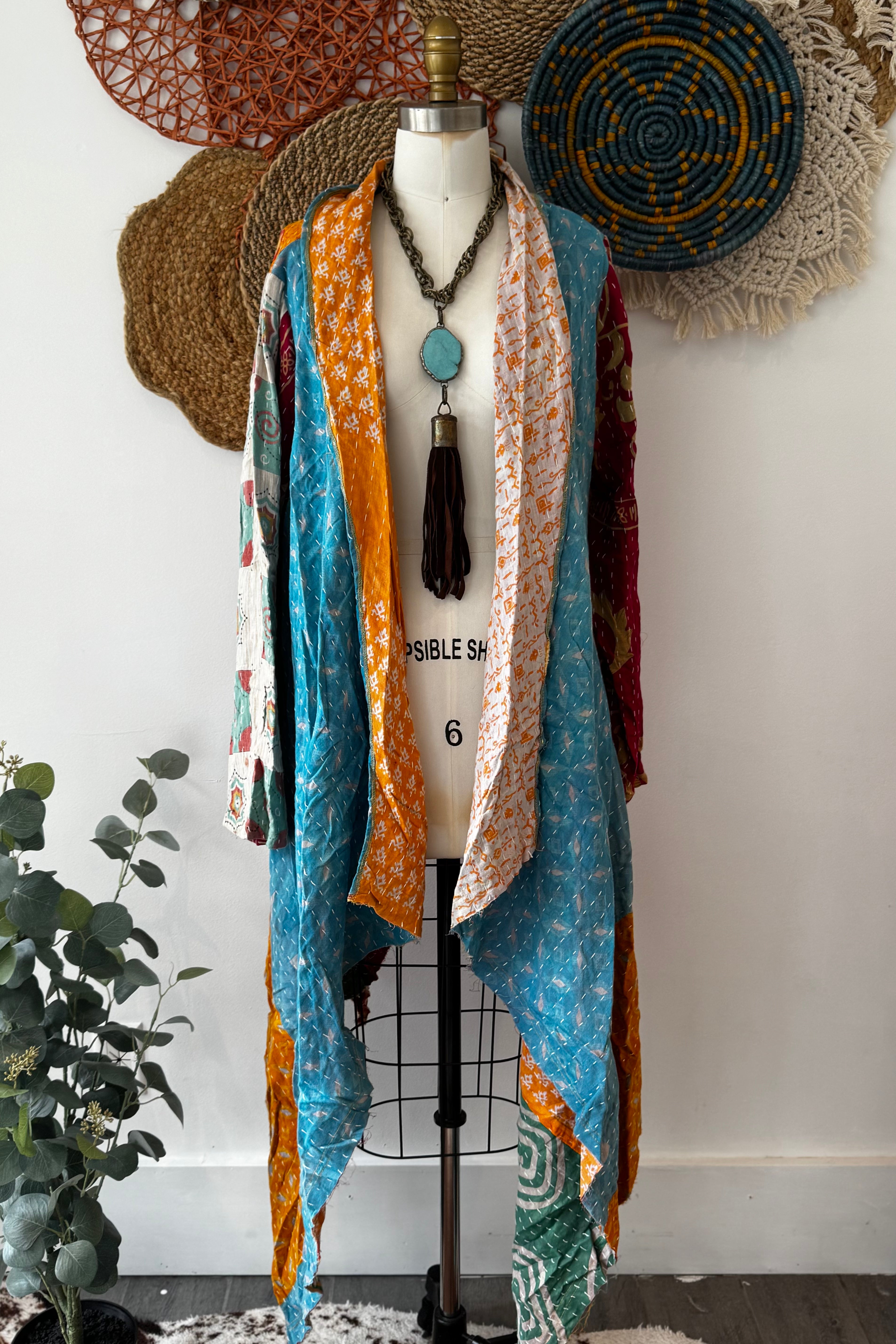 Kantha Sunrise Duster Combo D