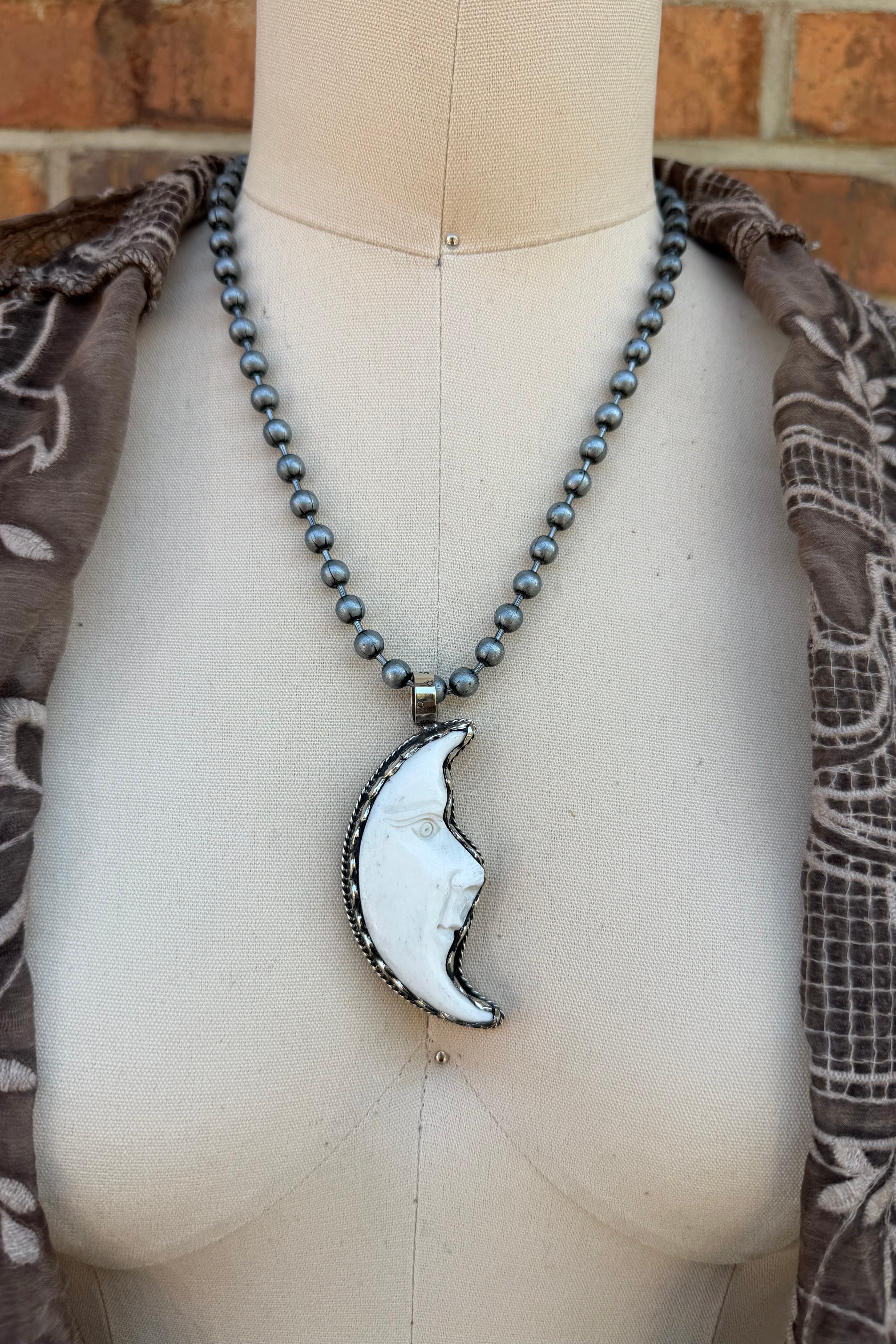 OOAK Crescent Moon Necklace