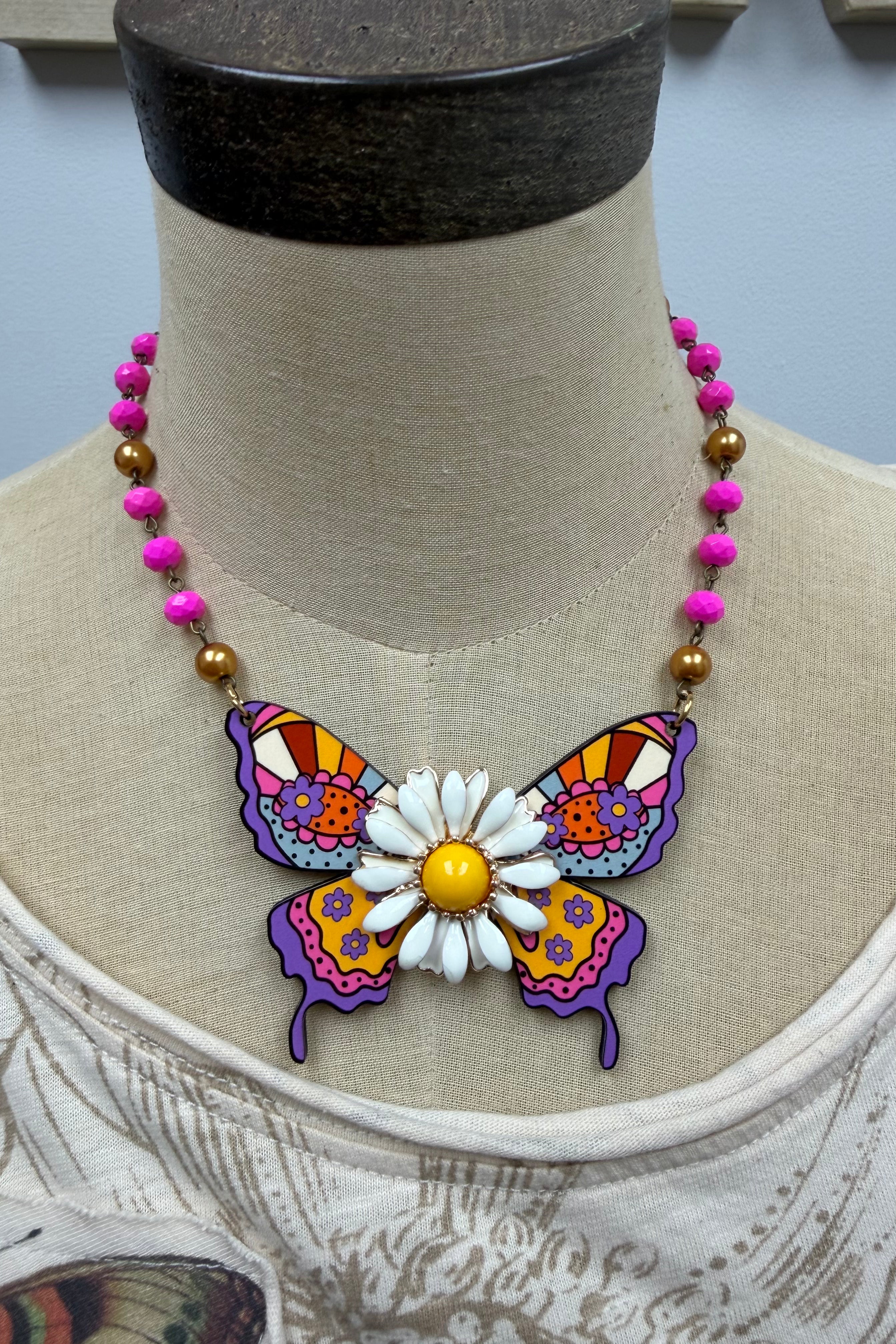 FINAL SALE Butterfly Necklace