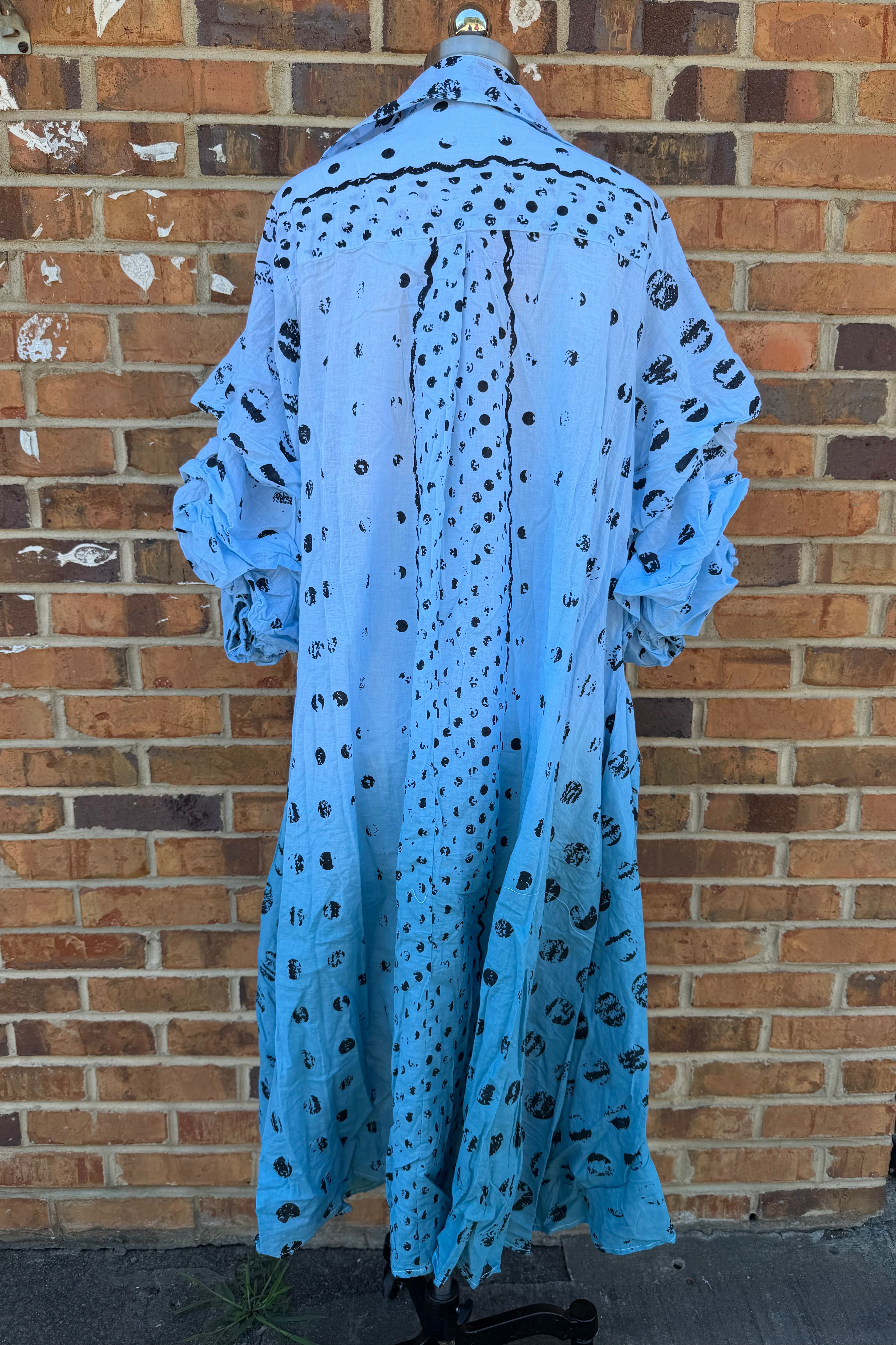 Blue Dotty Duster