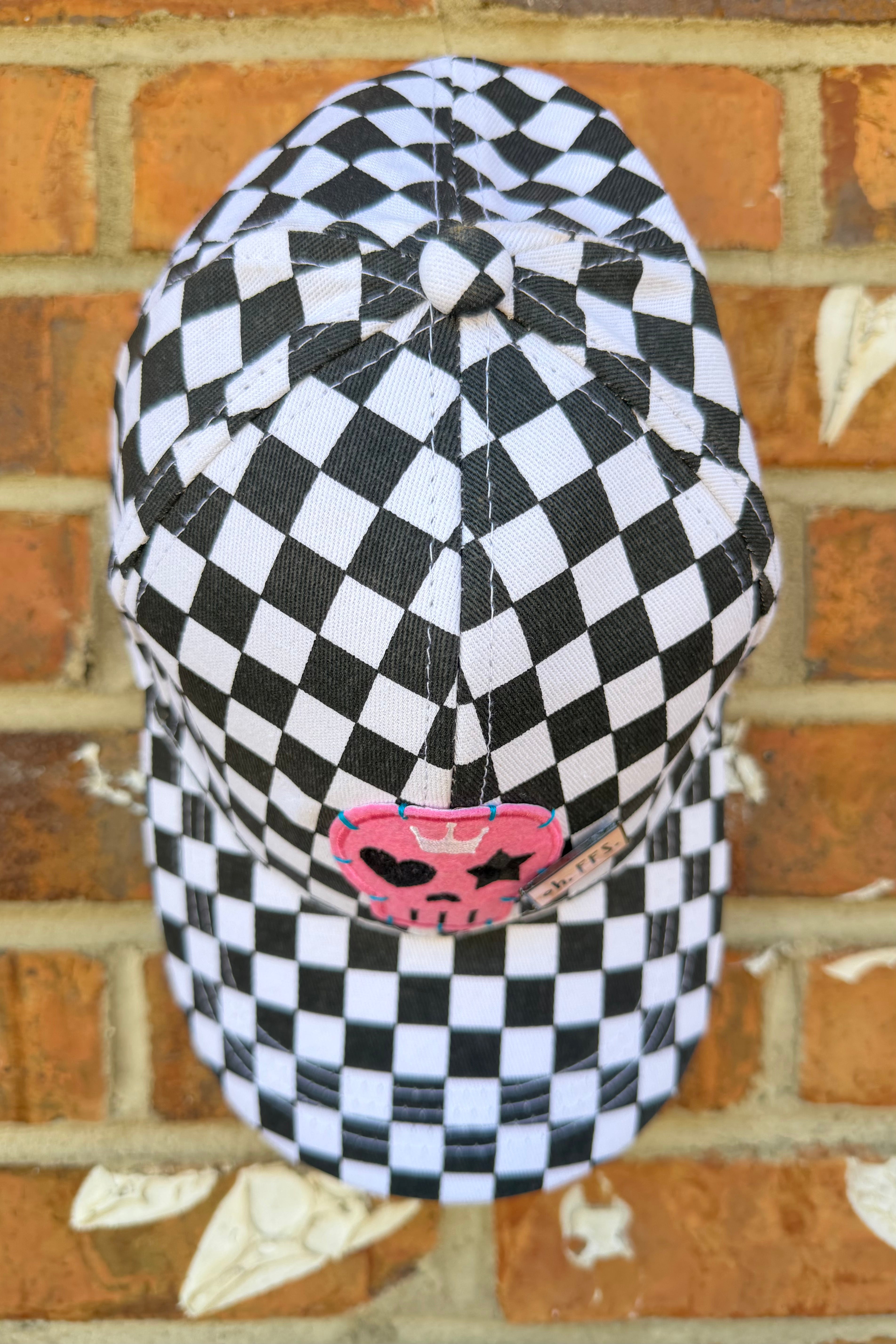 Checkered Skull Hat
