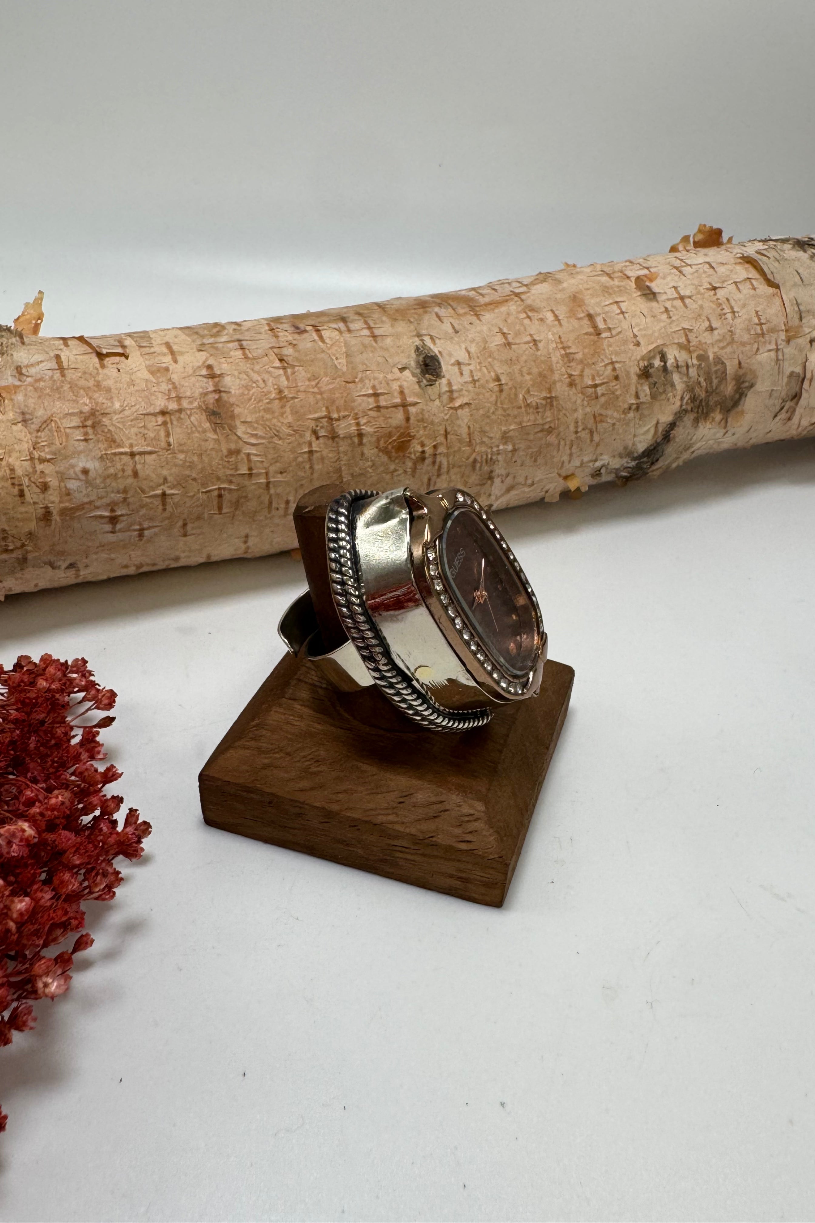 Guess On Time Watch Ring
