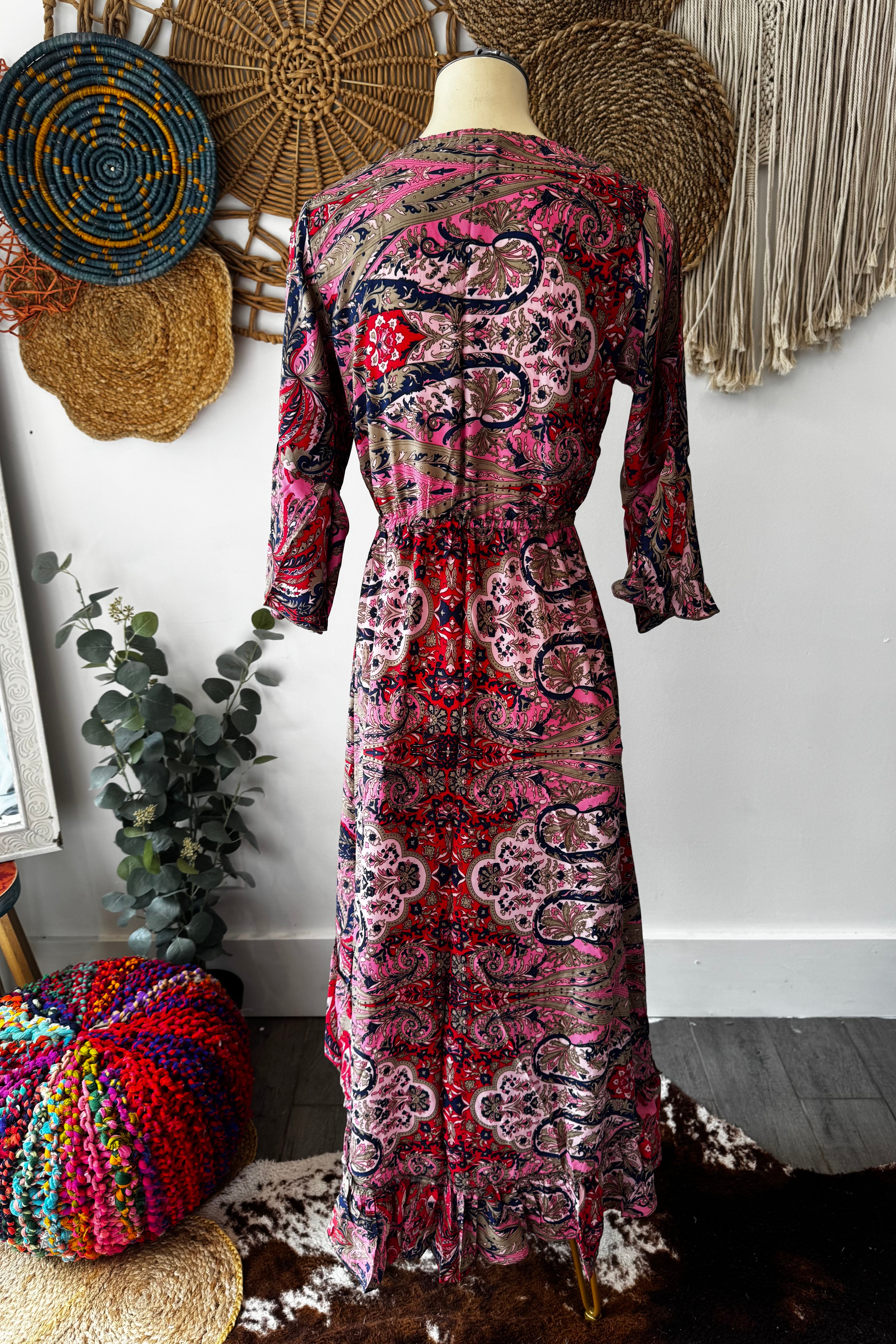 Sale - Poly Silk Front Tie Dress 10