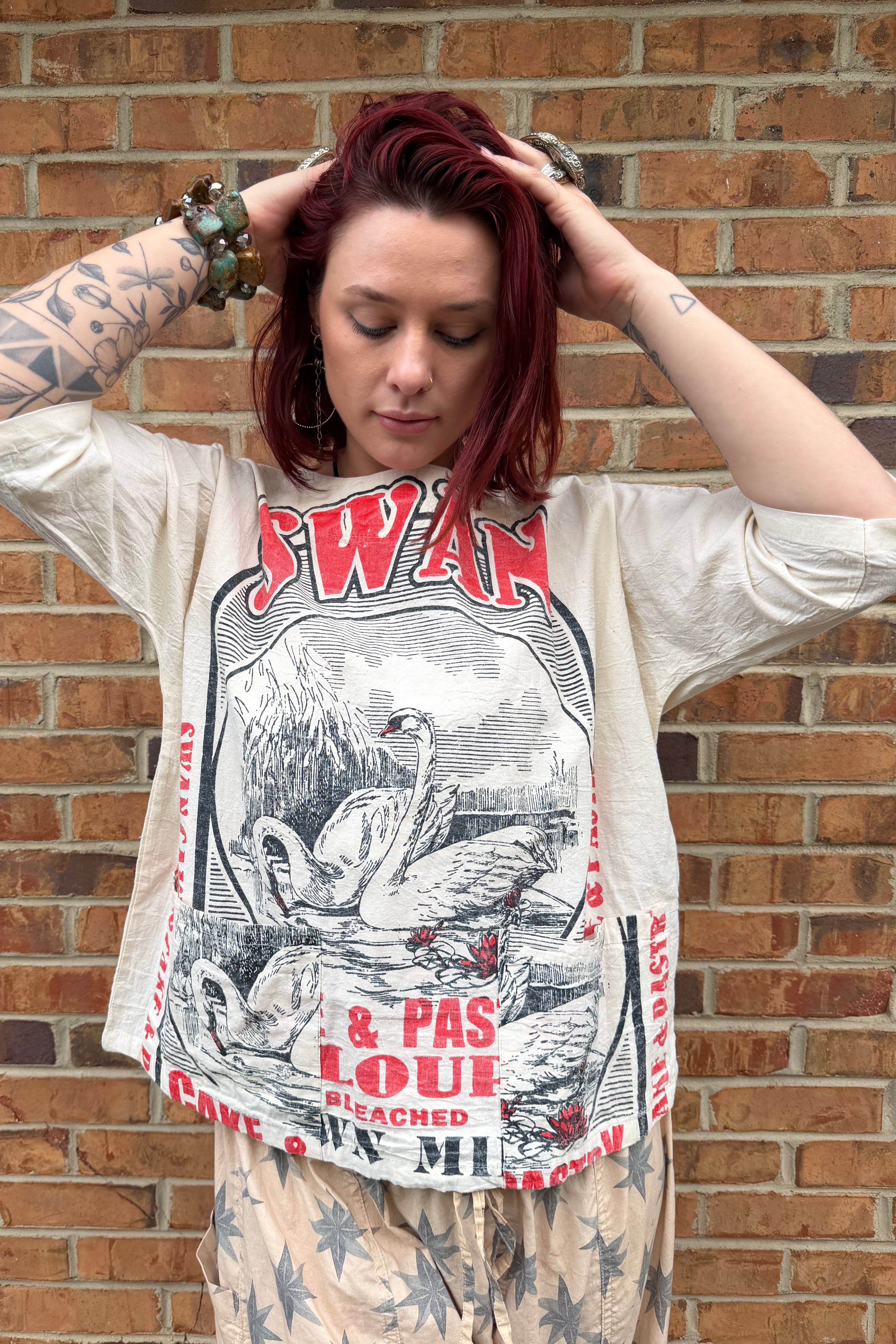 Swan Lake Oversized Cotton Top