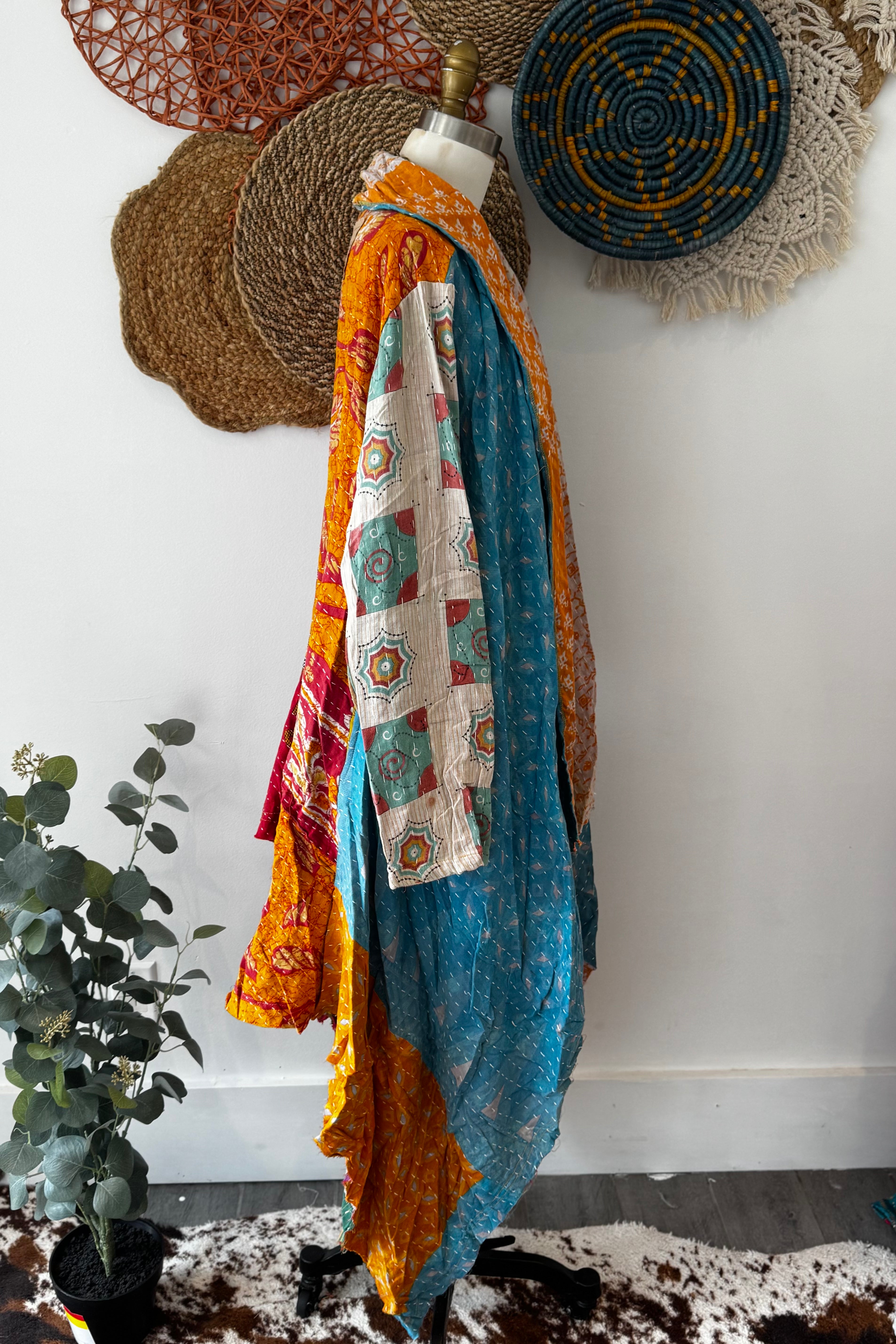 Kantha Sunrise Duster Combo D