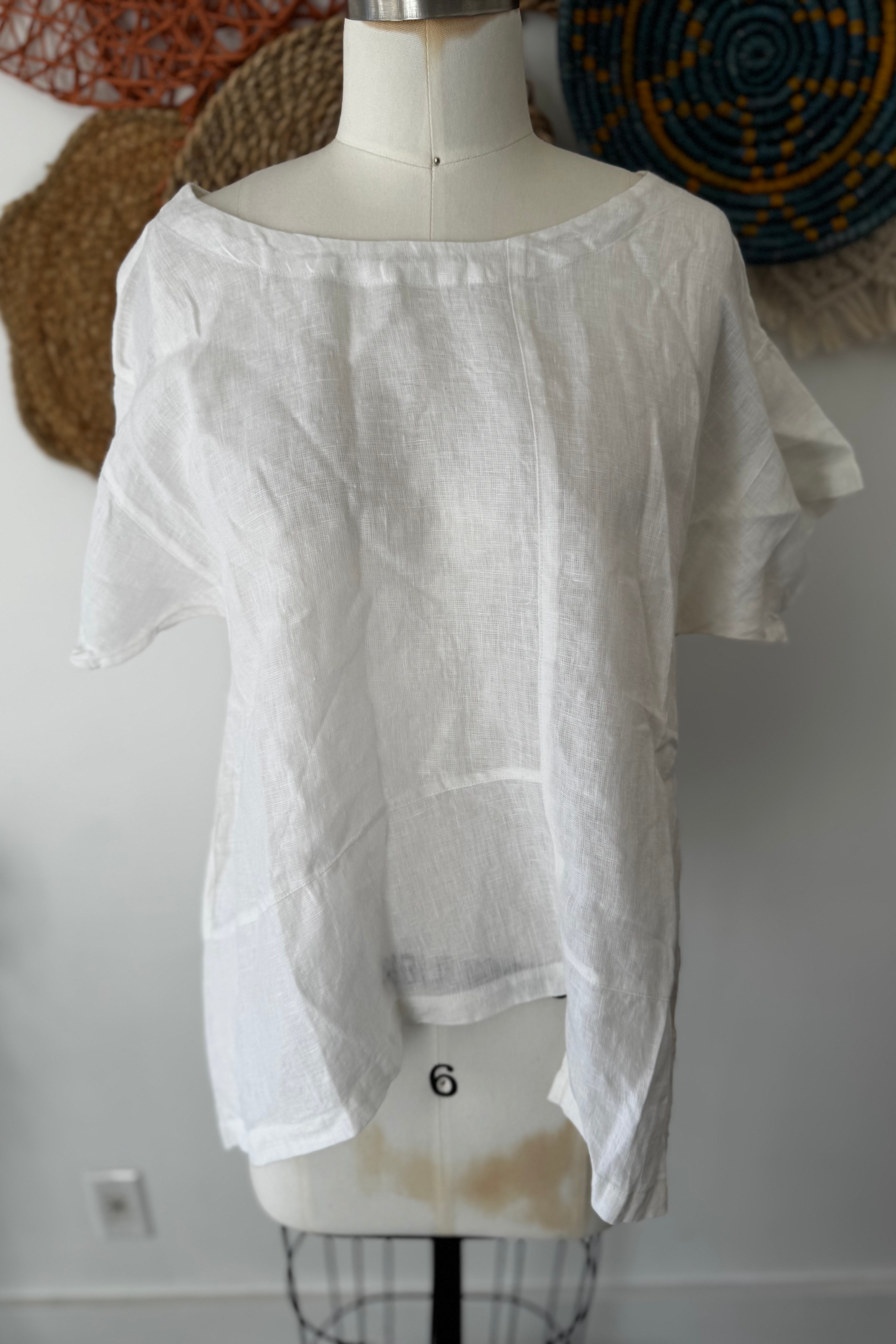 Paper Lace White Top