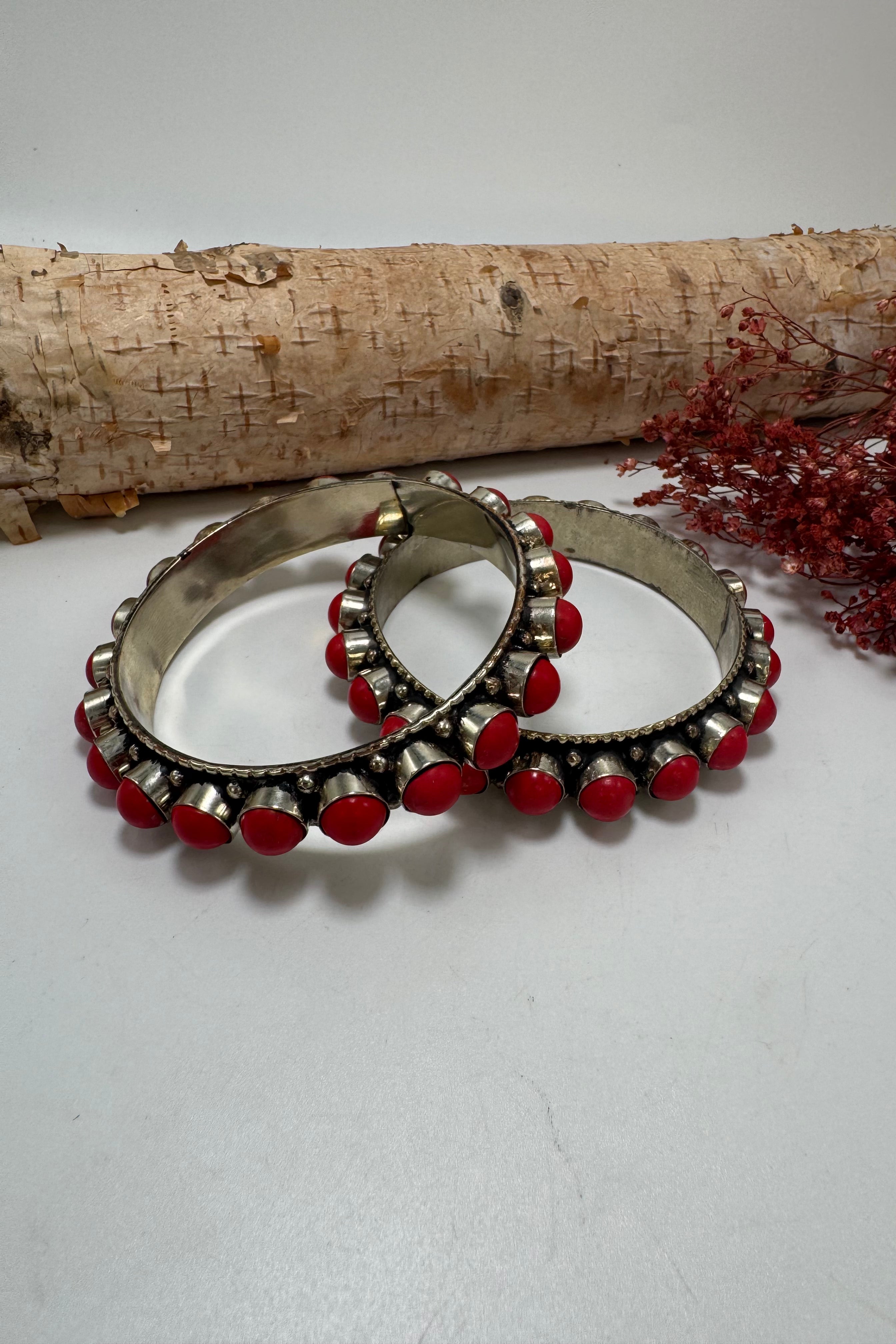 Stackable Coral Bracelet