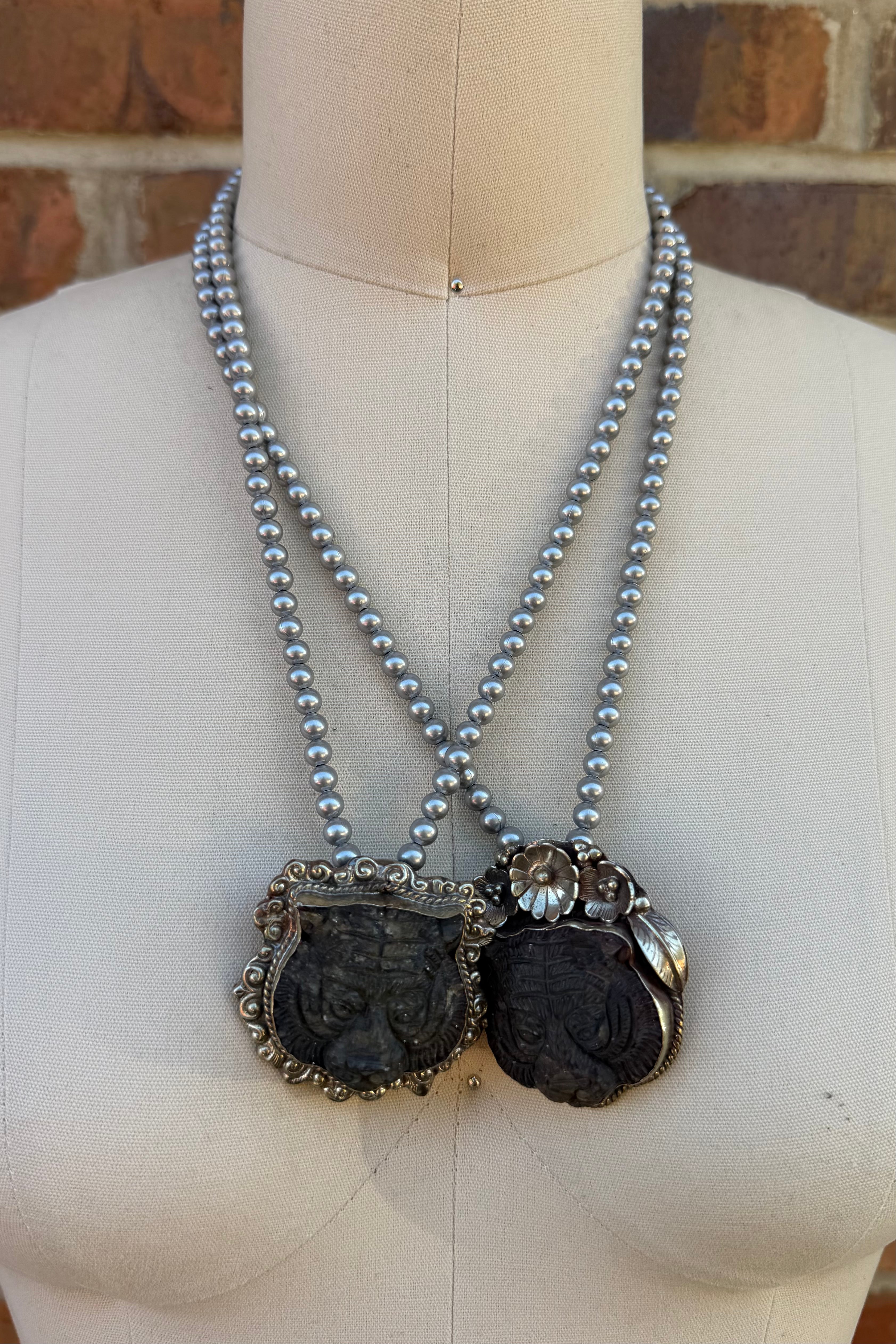 Tiger Face Necklace