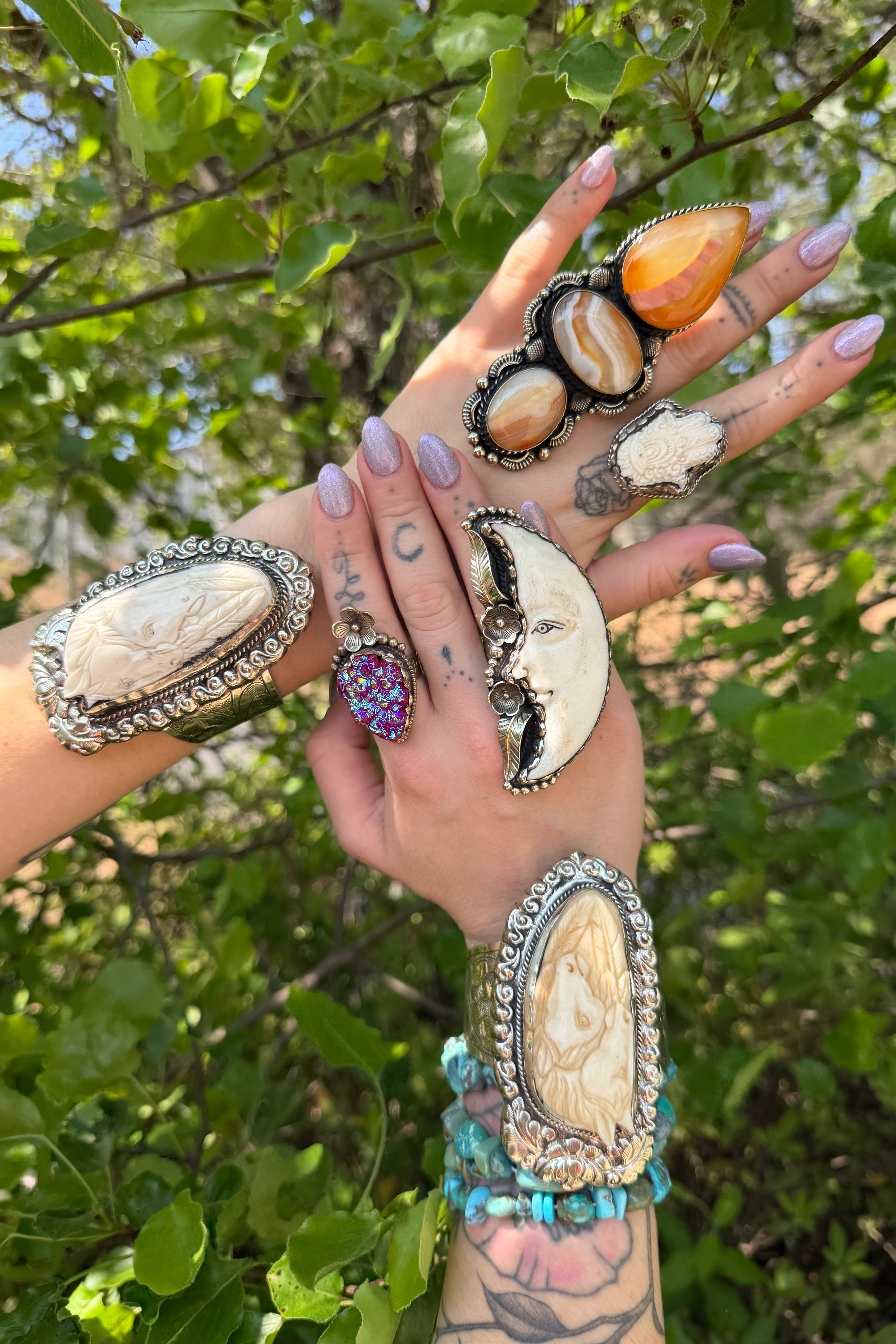 Baby Hamsa Hand Ring