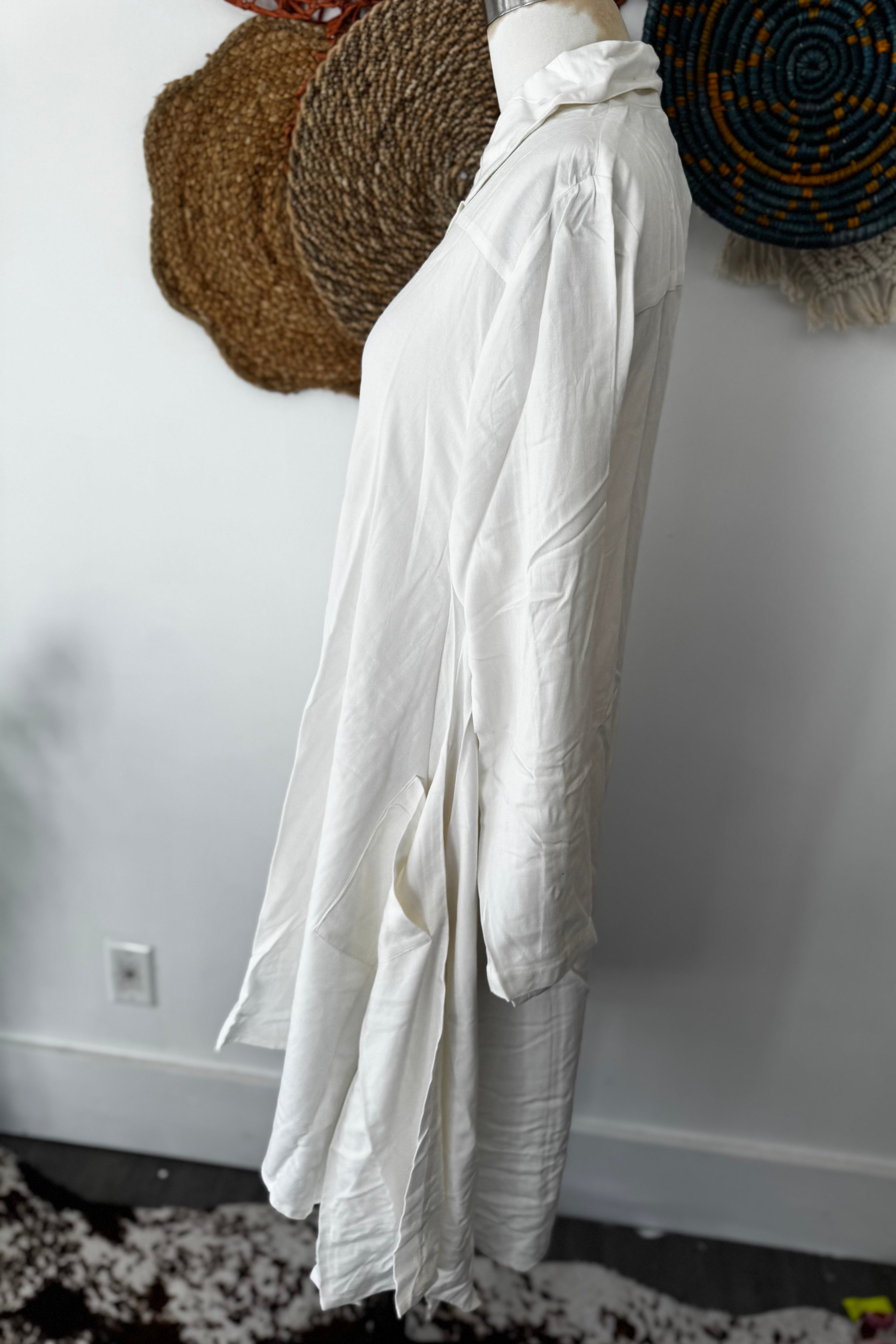 Paper Lace White Button Up