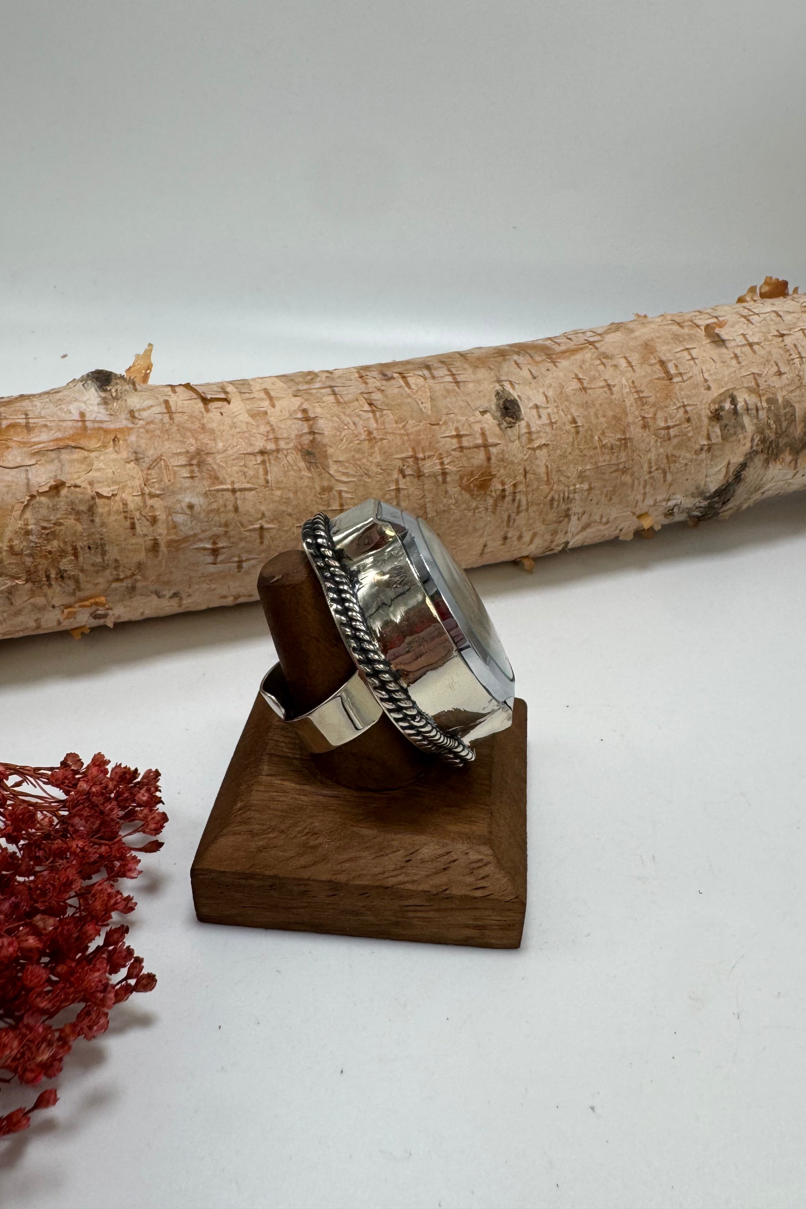 Grey Skies Watch Ring