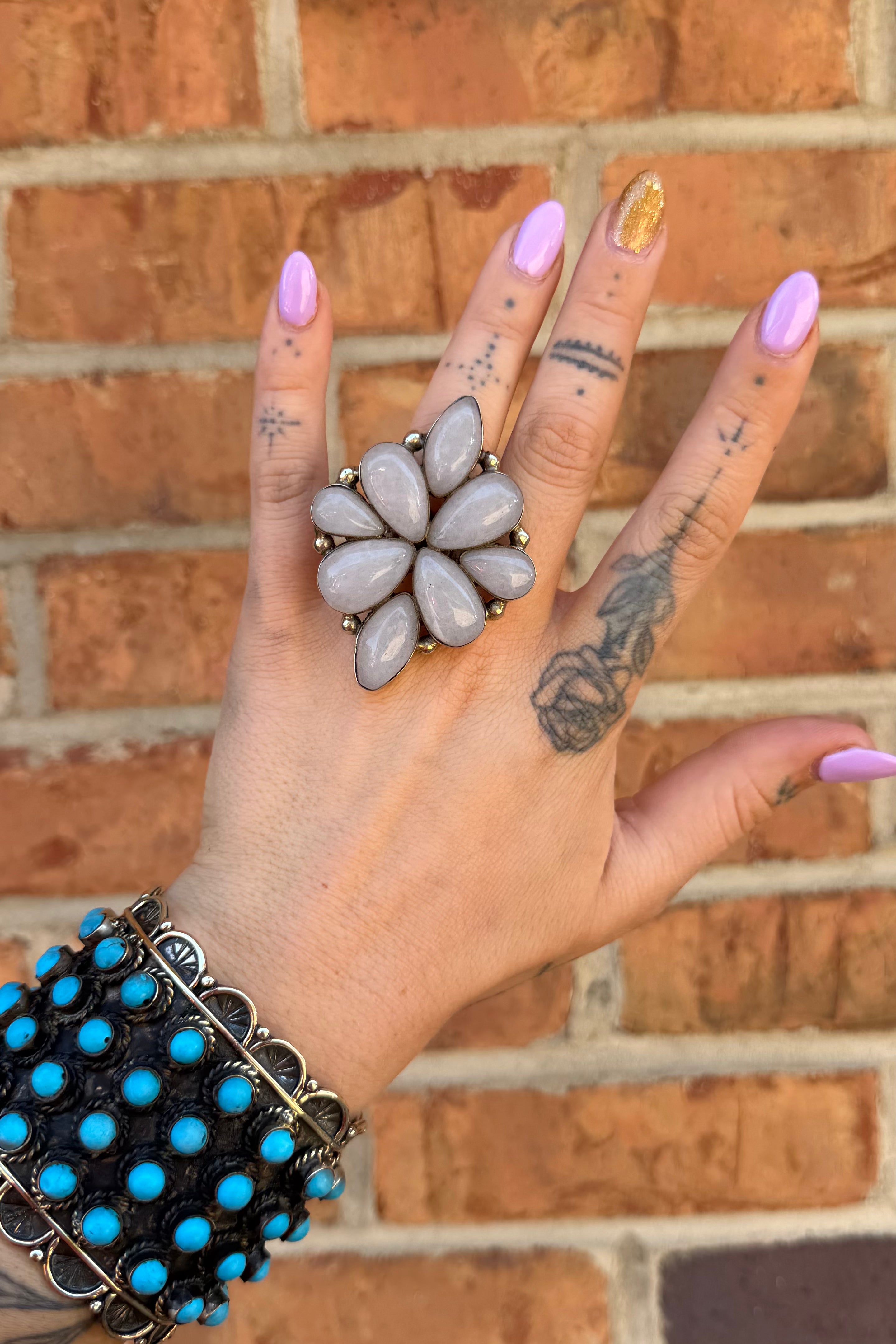 Snowflake Gem Ring