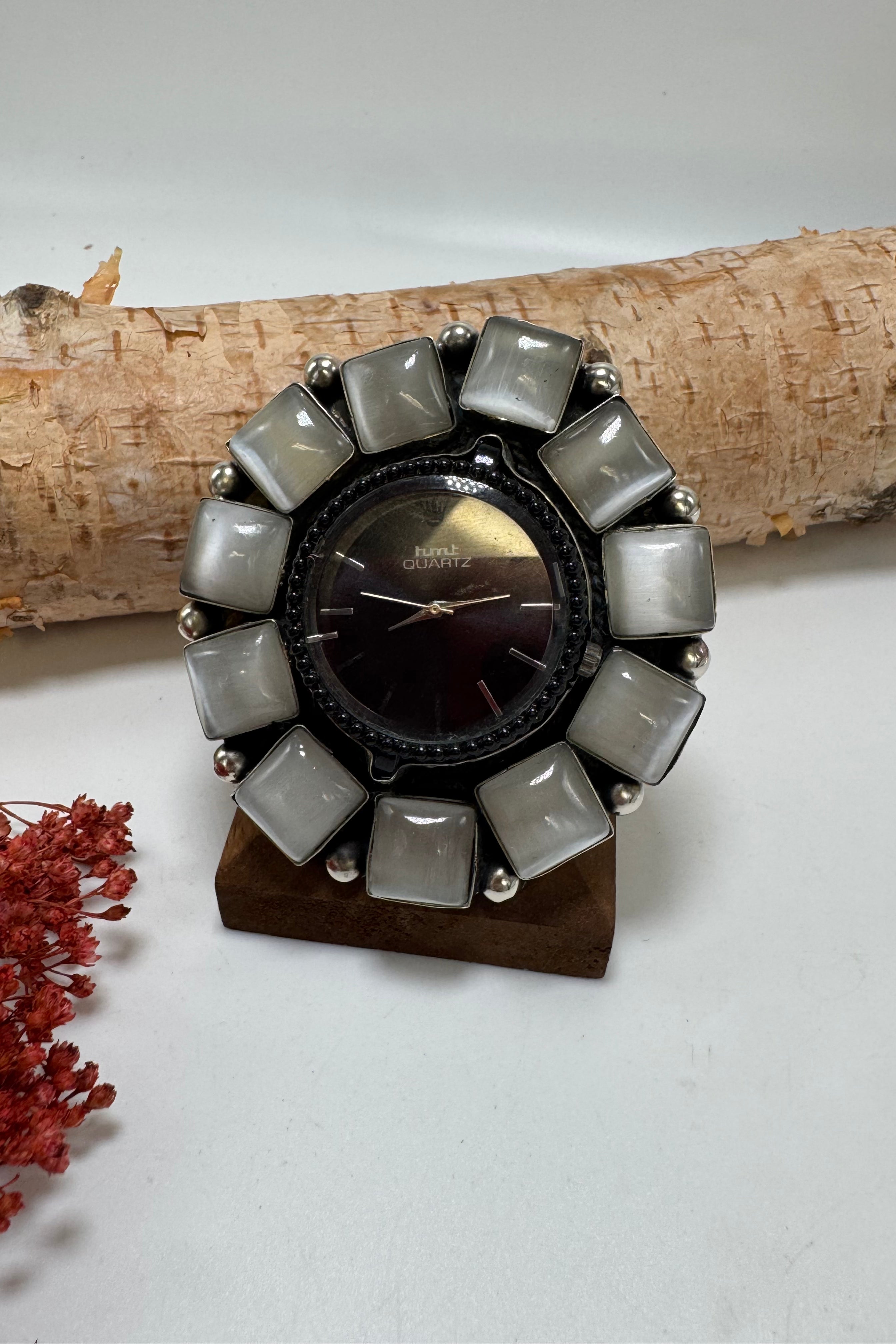 Cloudy Time Watch Ring