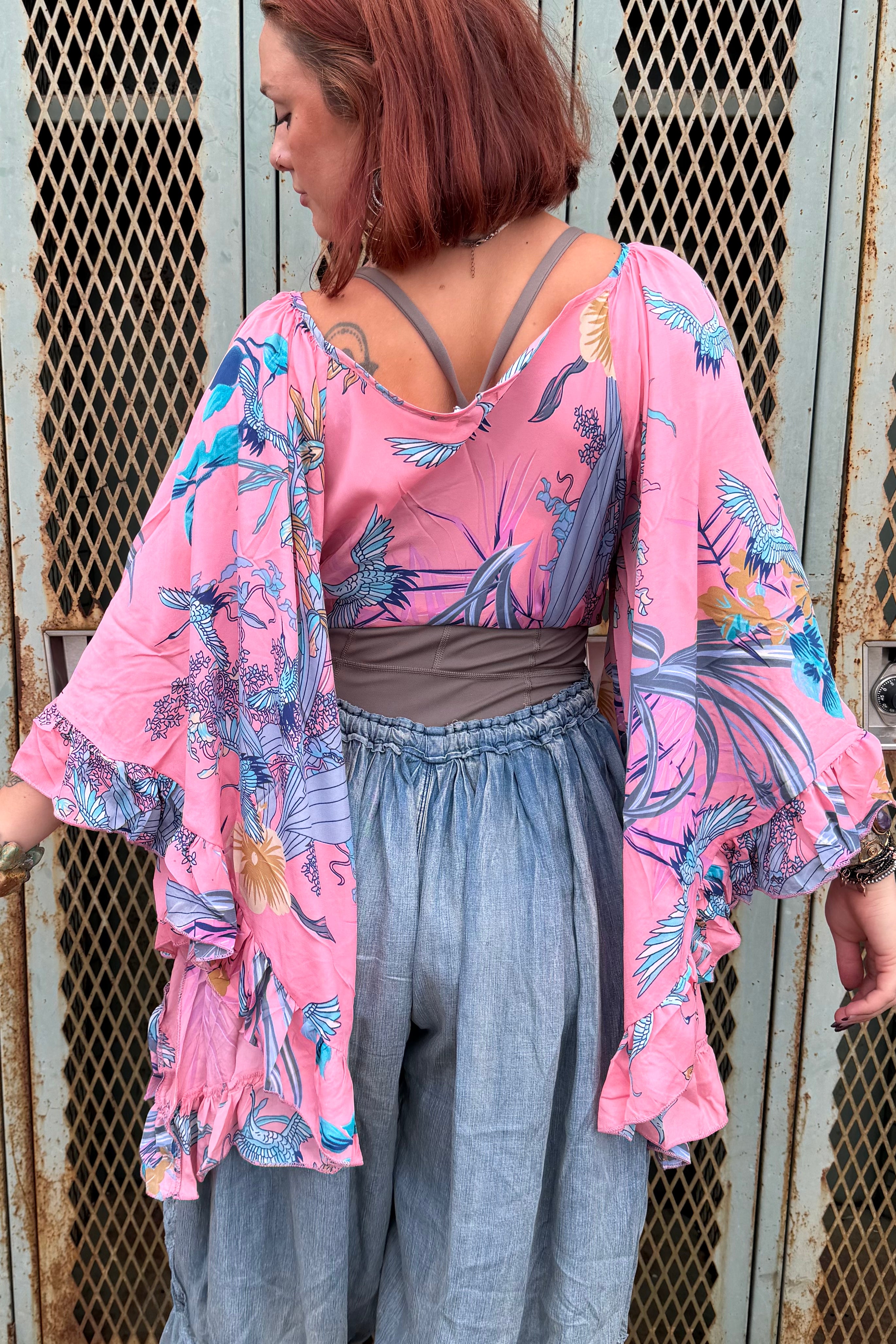 Butterfly Center Cinched Top Combo C