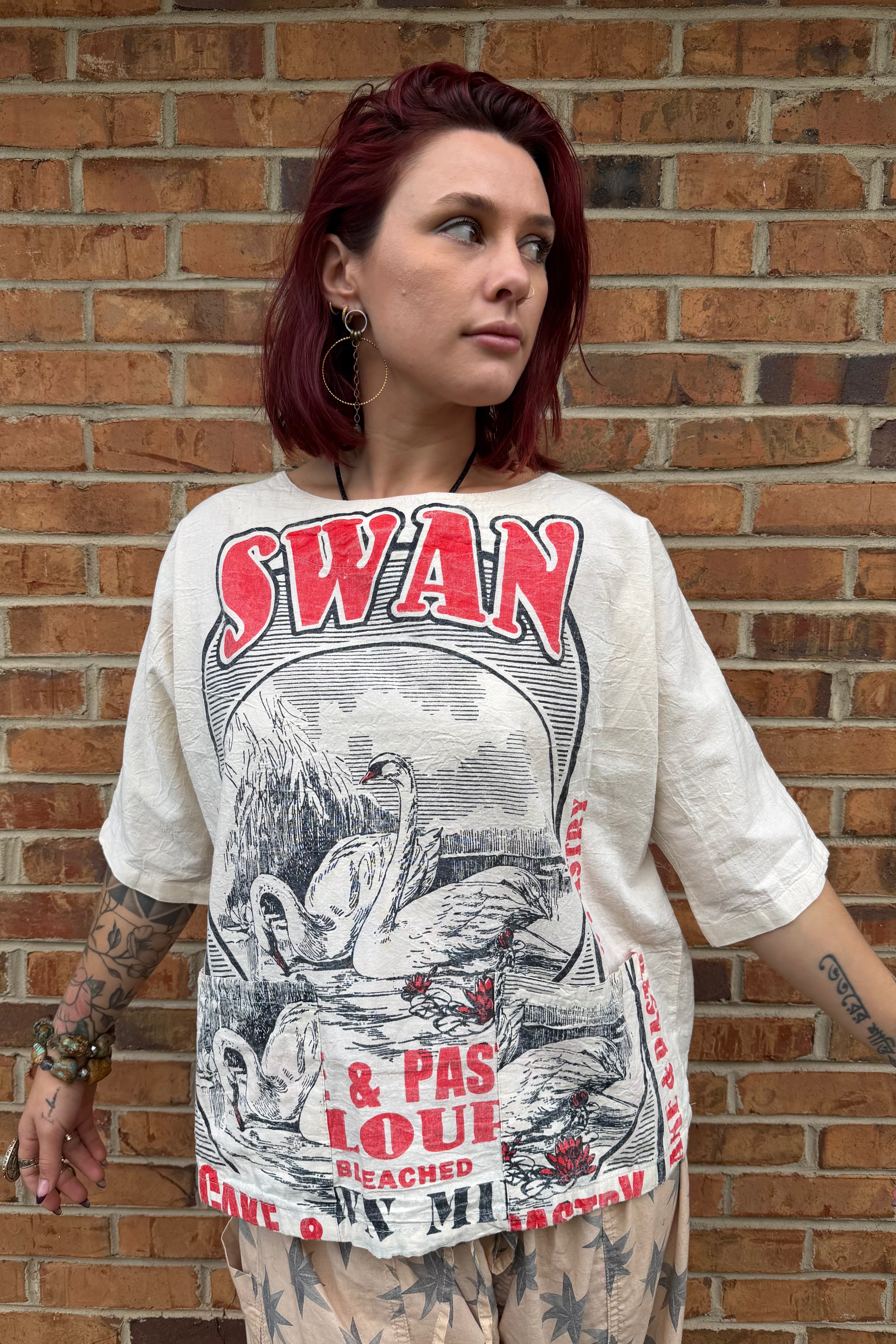 Swan Lake Oversized Cotton Top