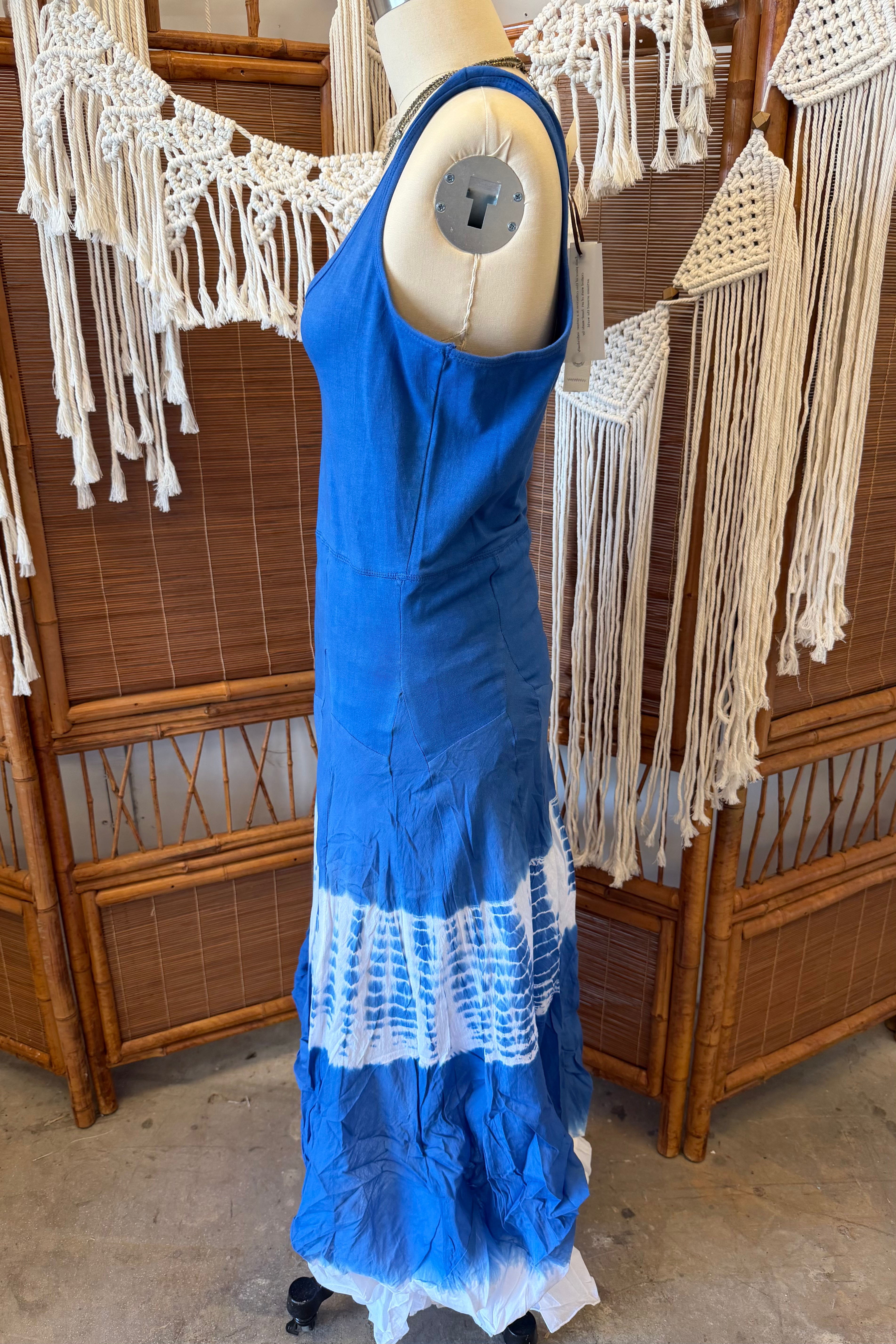 Blue Tie Dye Dress