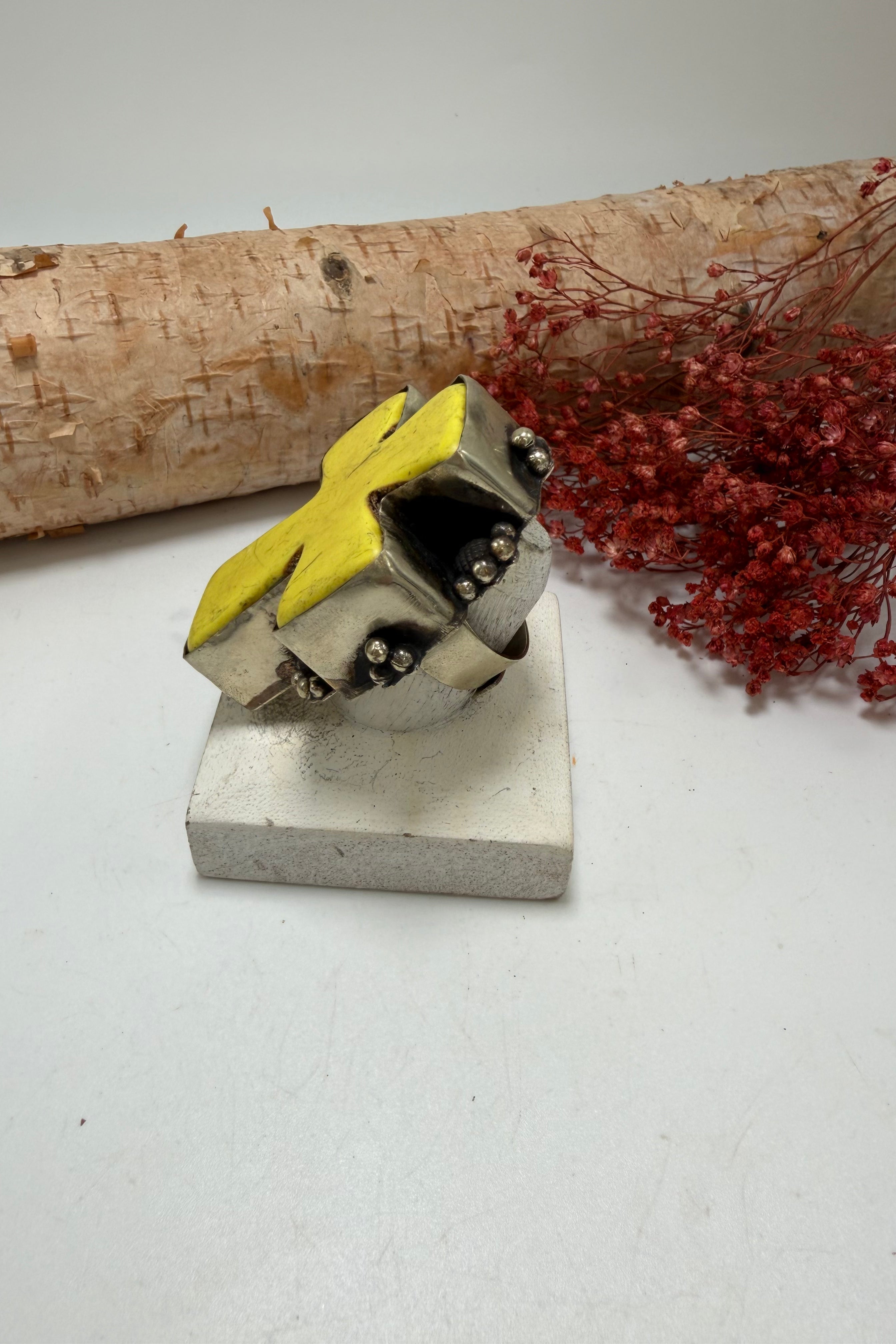 Yellow Cross Ring