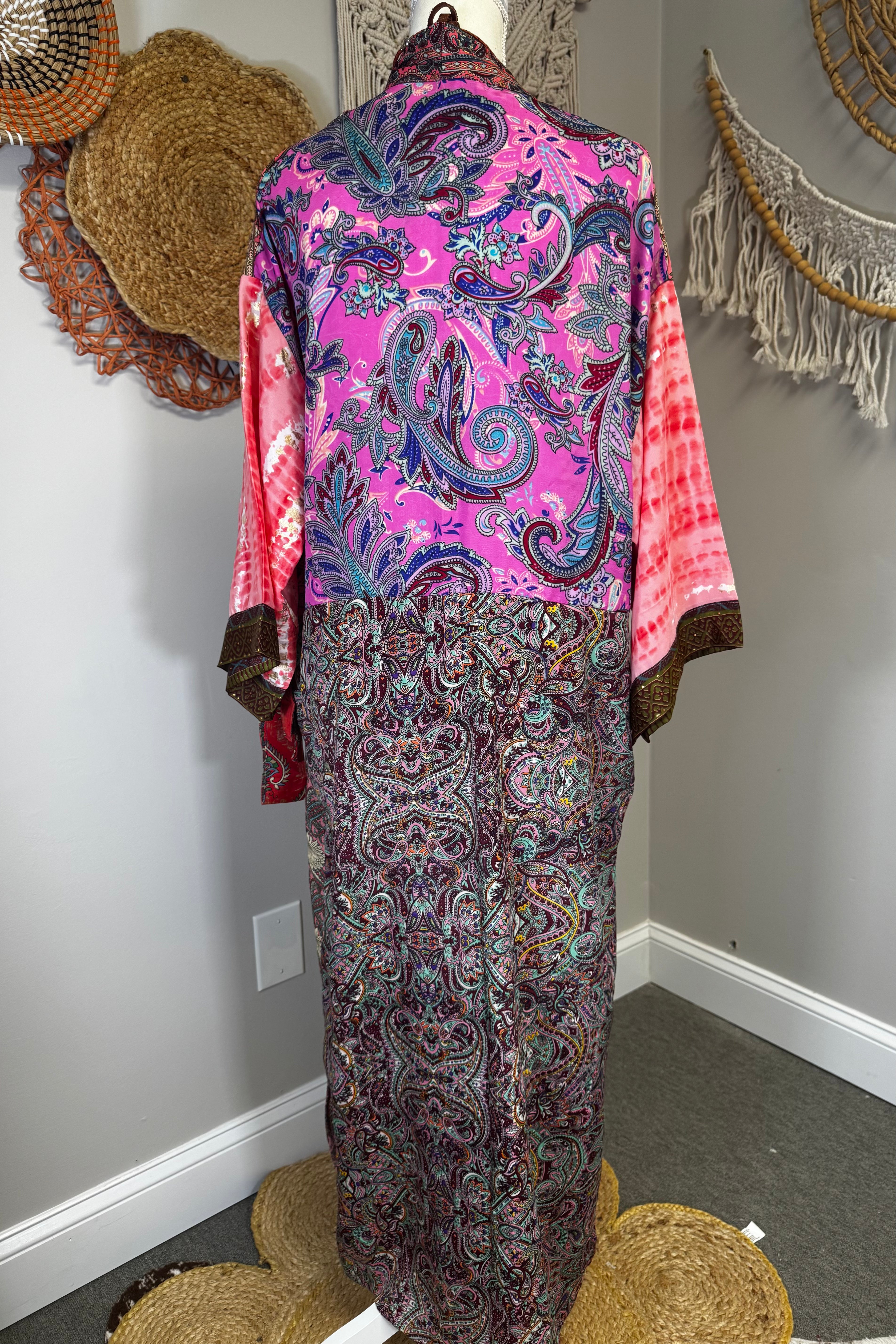 Poly Silk Kimono Combo E