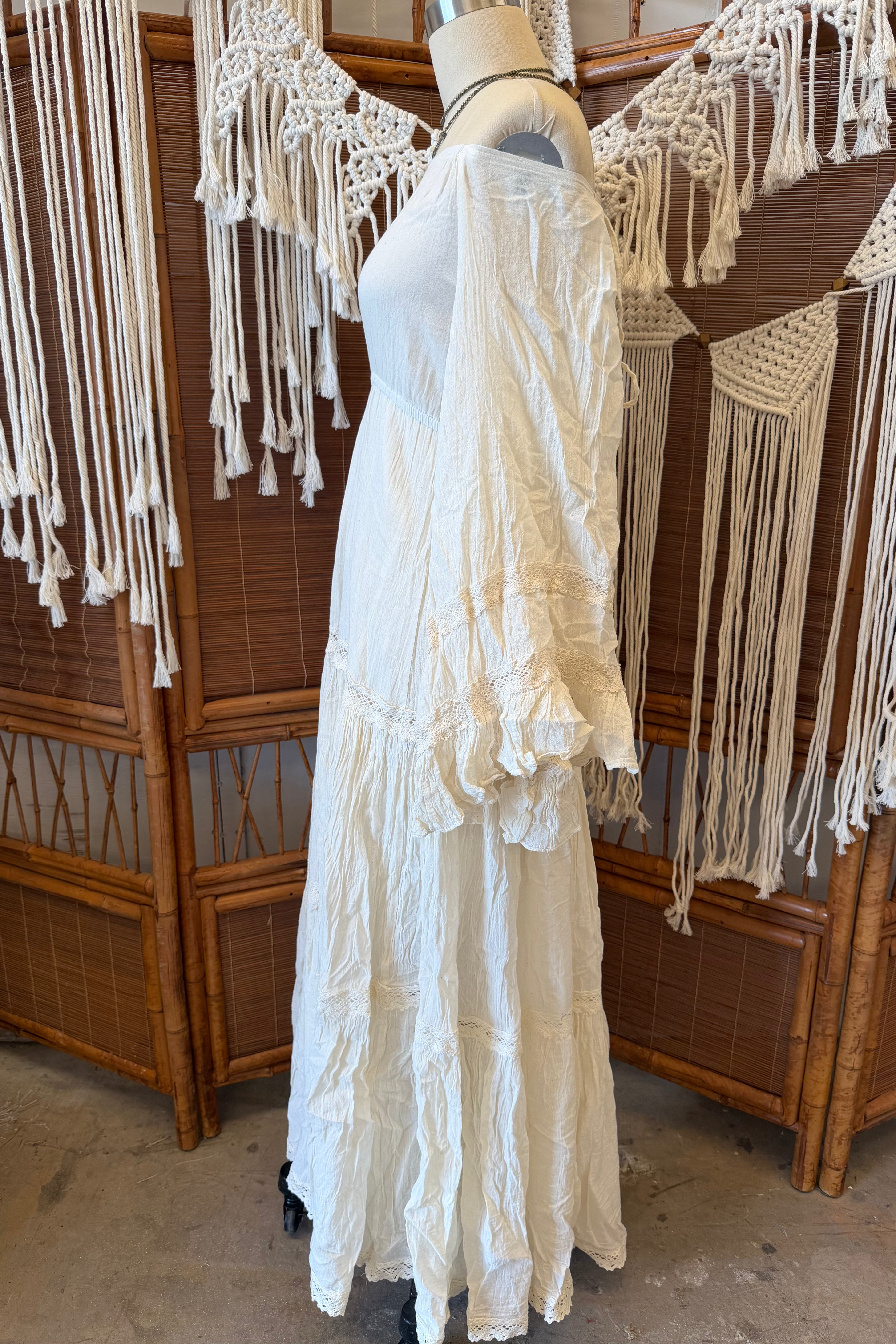 Goddess Dress W/ Bell Sleeves