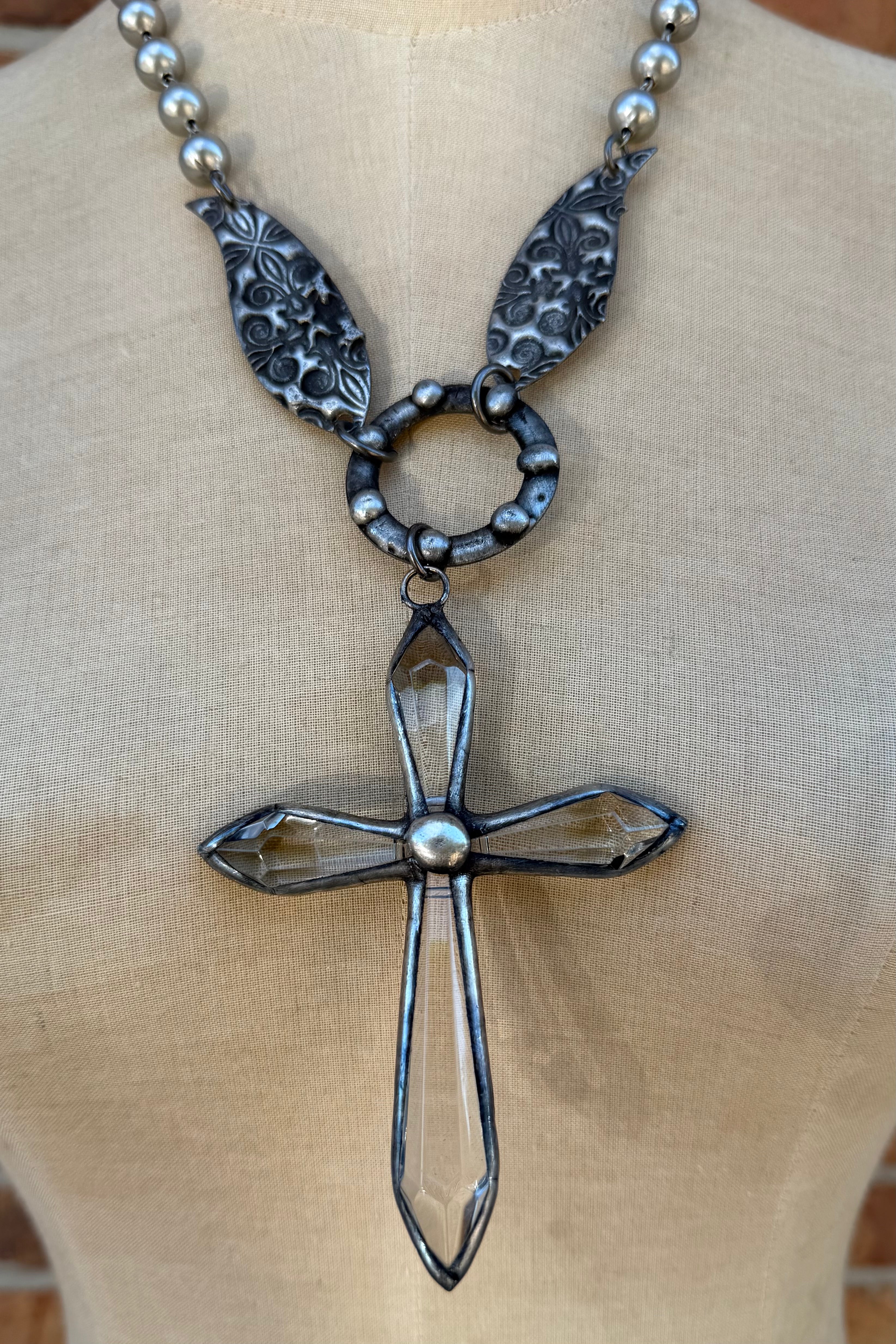 Winged Cross Necklace