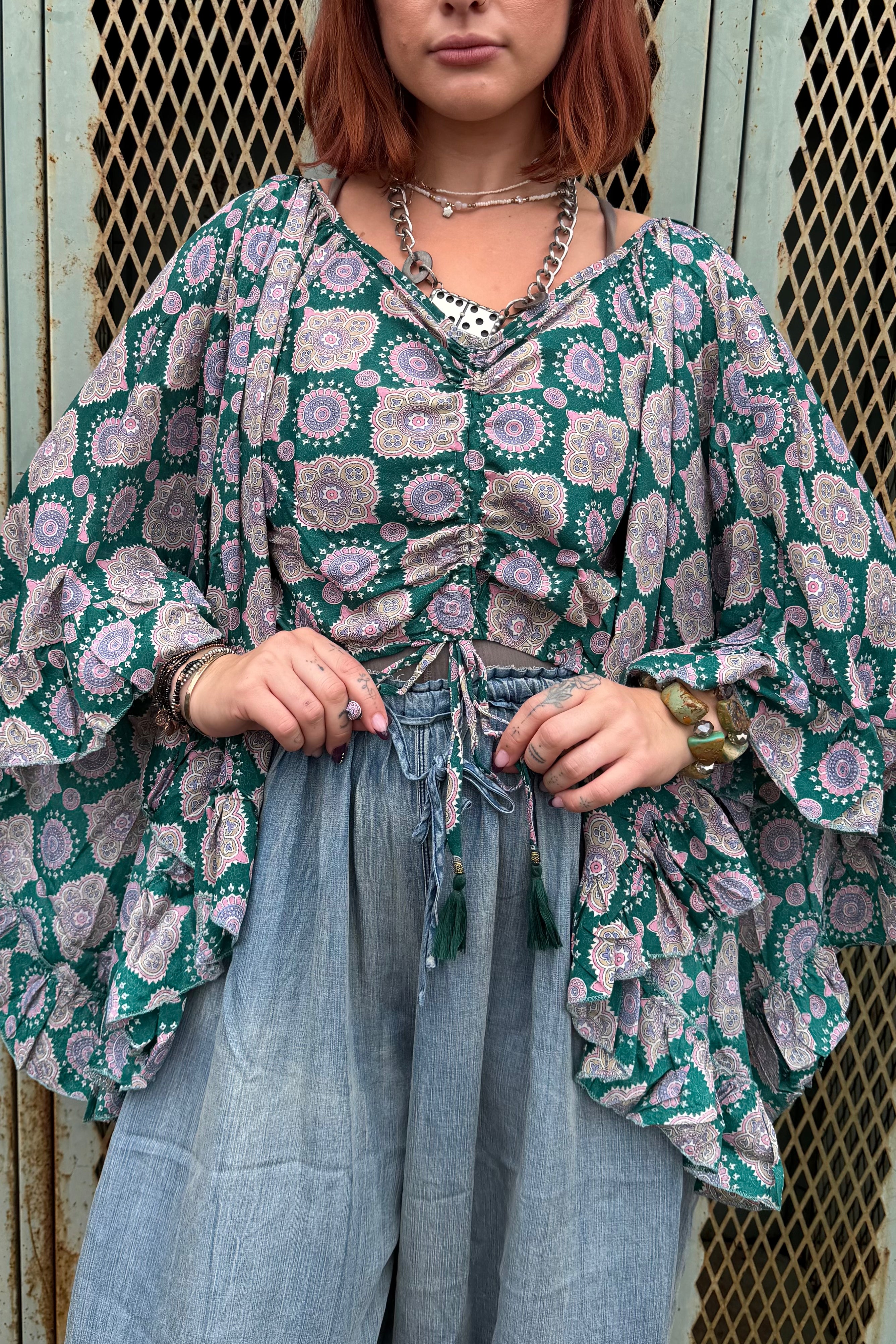 Butterfly Center Cinched Top Combo E