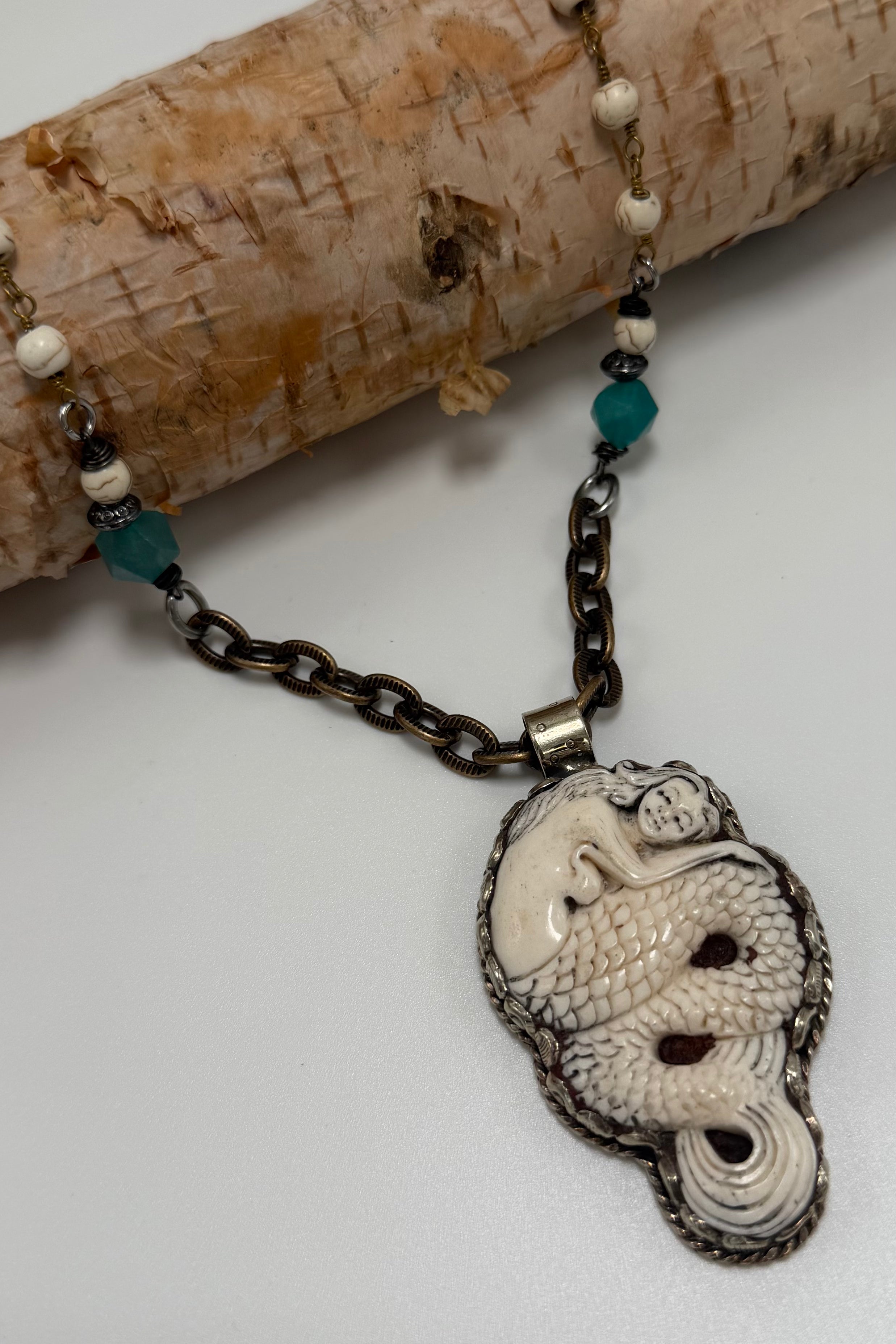 Sea Goddess Blue Statement Necklace