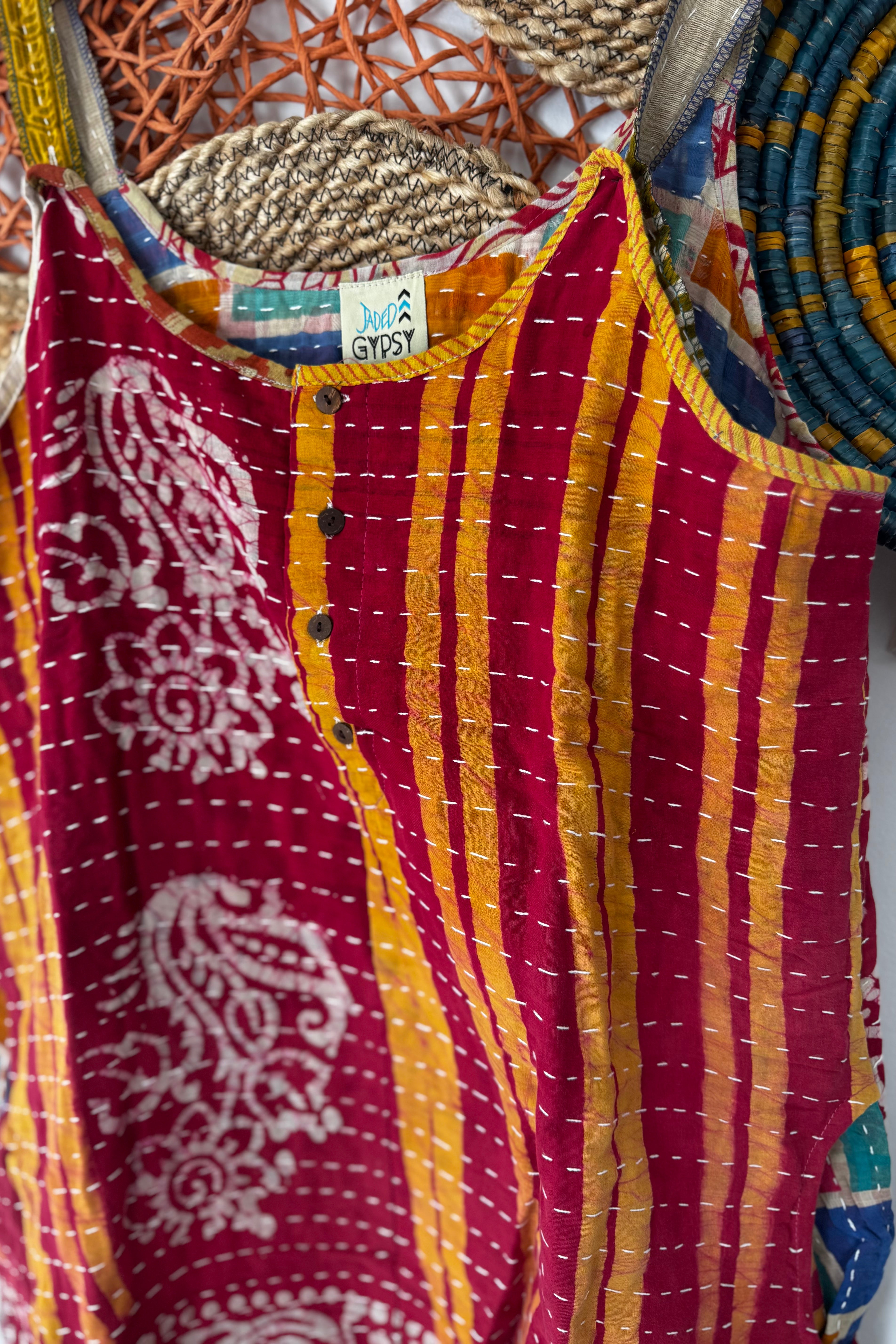 Kantha Sunrise Romper Combo K