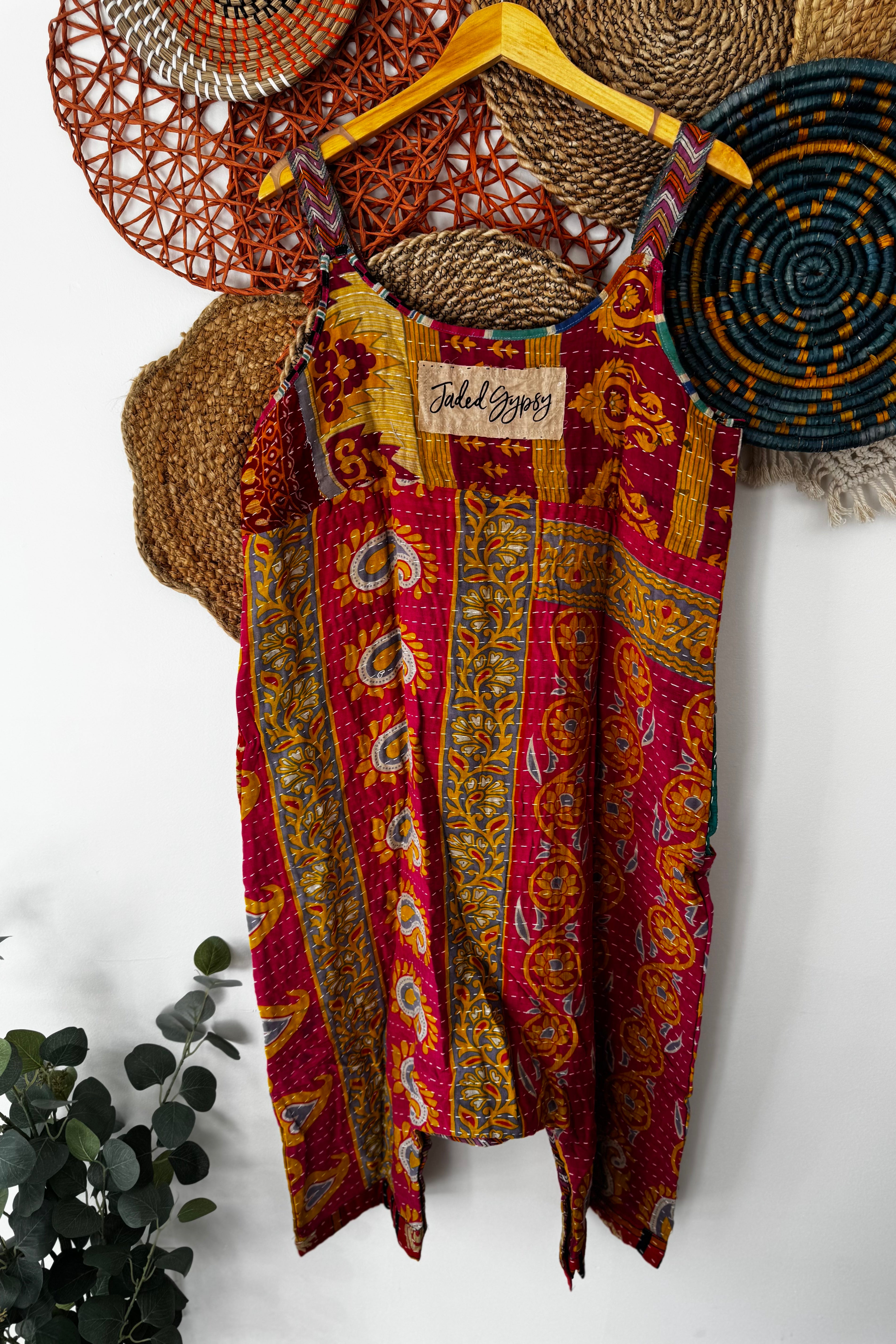 Kantha Sunrise Romper Combo E