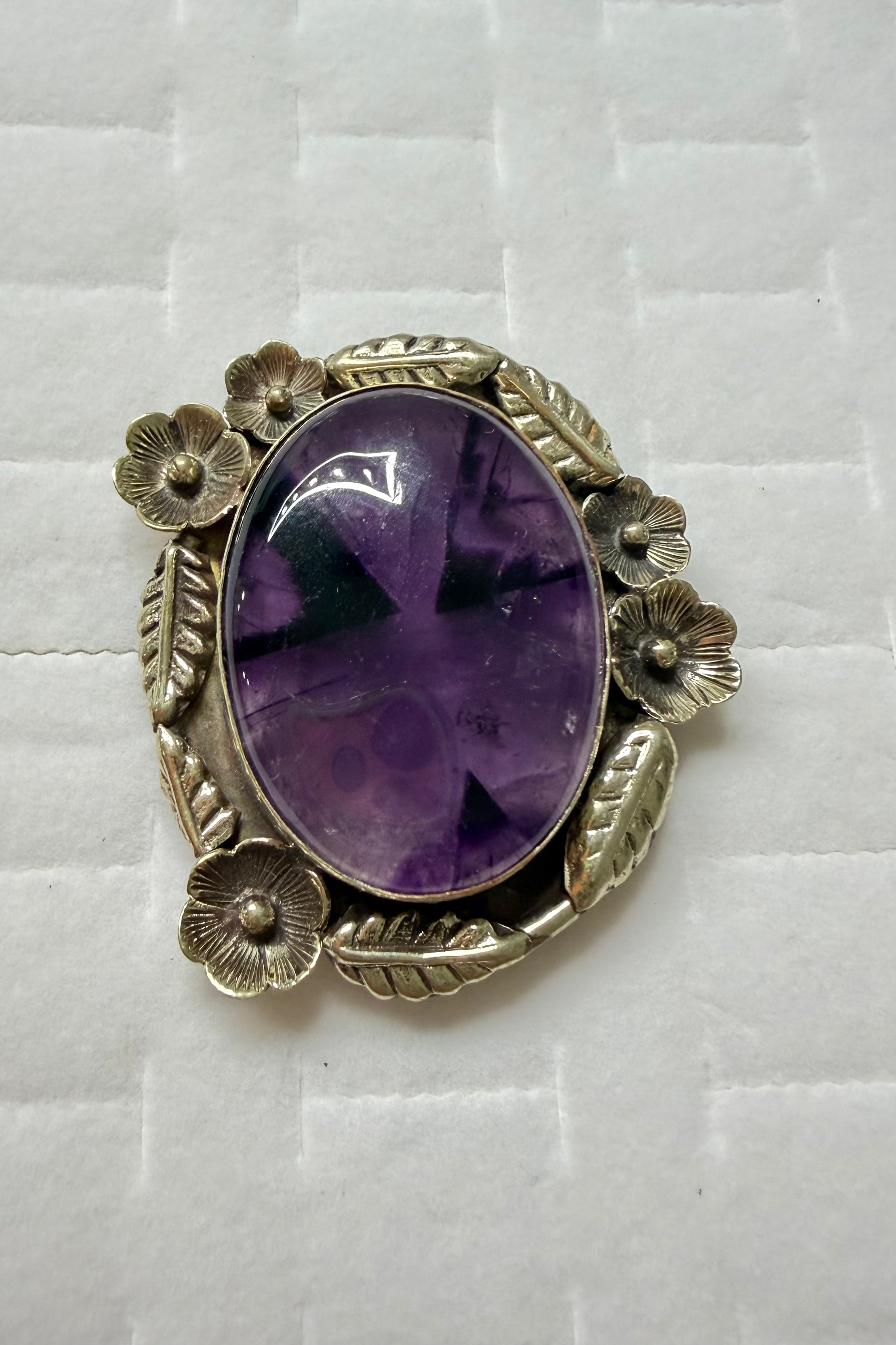 Purple Ring with Flowers